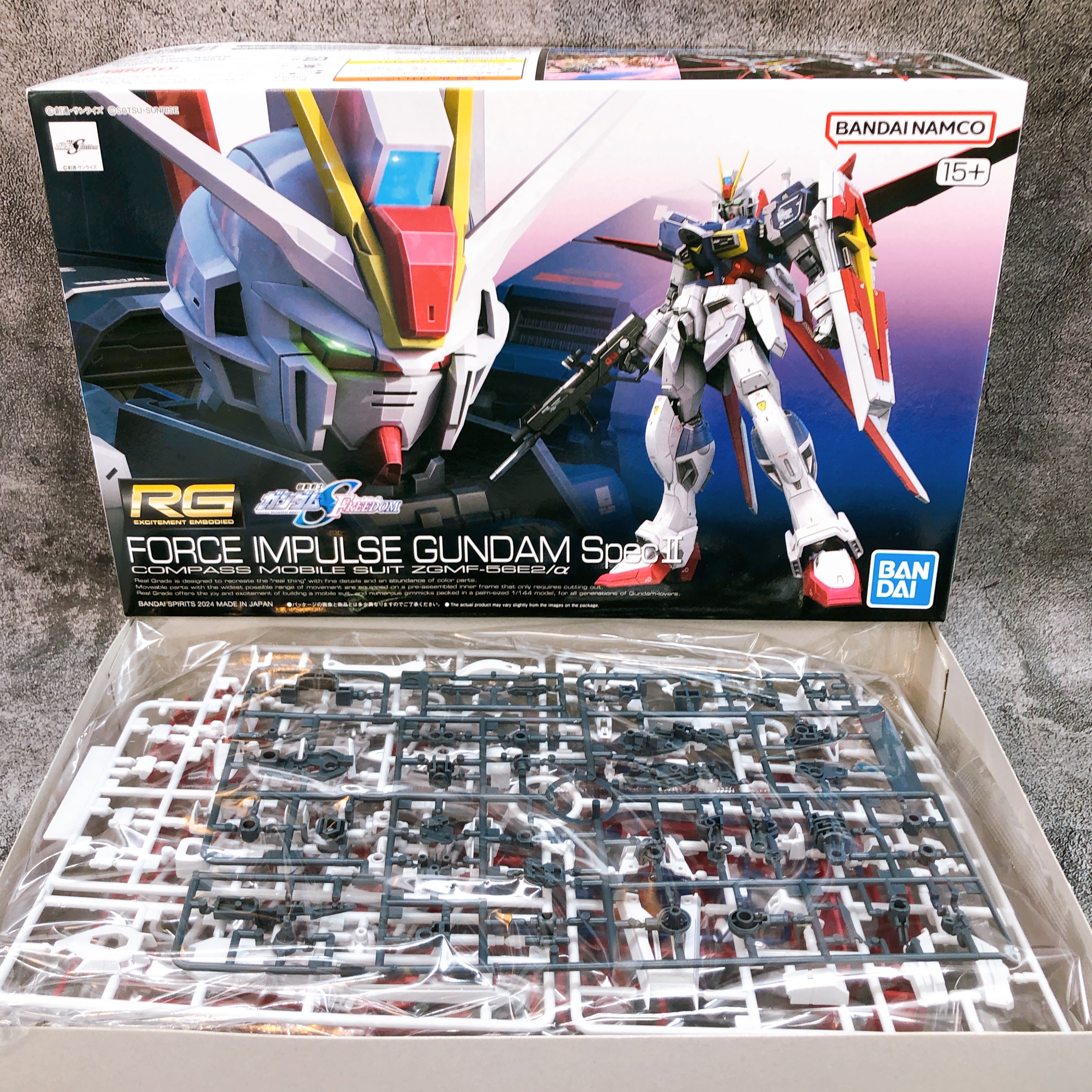 RG 1/144 Force Impulse Gundam Spec II Gunpla Model Kit Bandai Japan NEW FASTSHIP