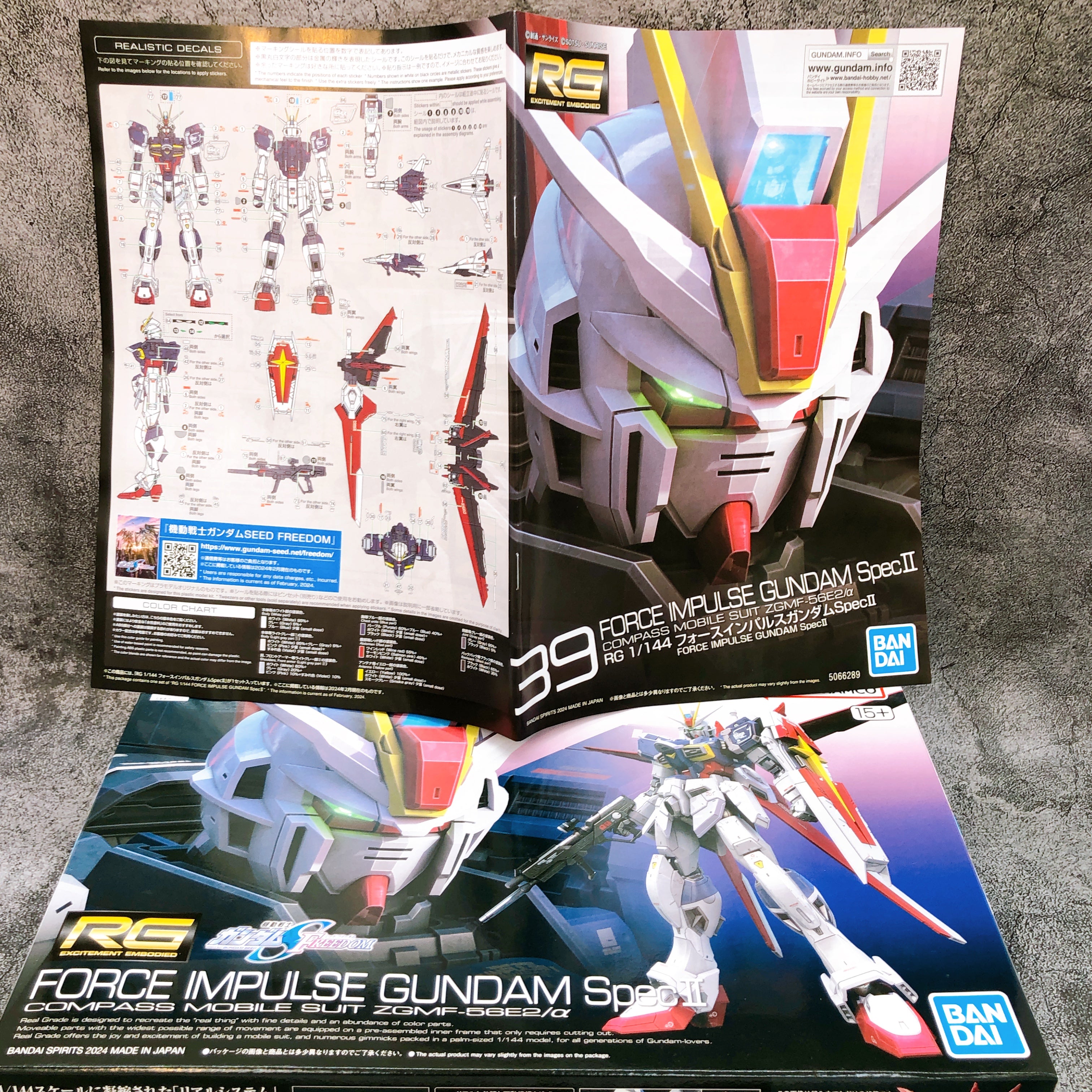 RG 1/144 Force Impulse Gundam Spec II Gunpla Model Kit Bandai Japan NEW FASTSHIP