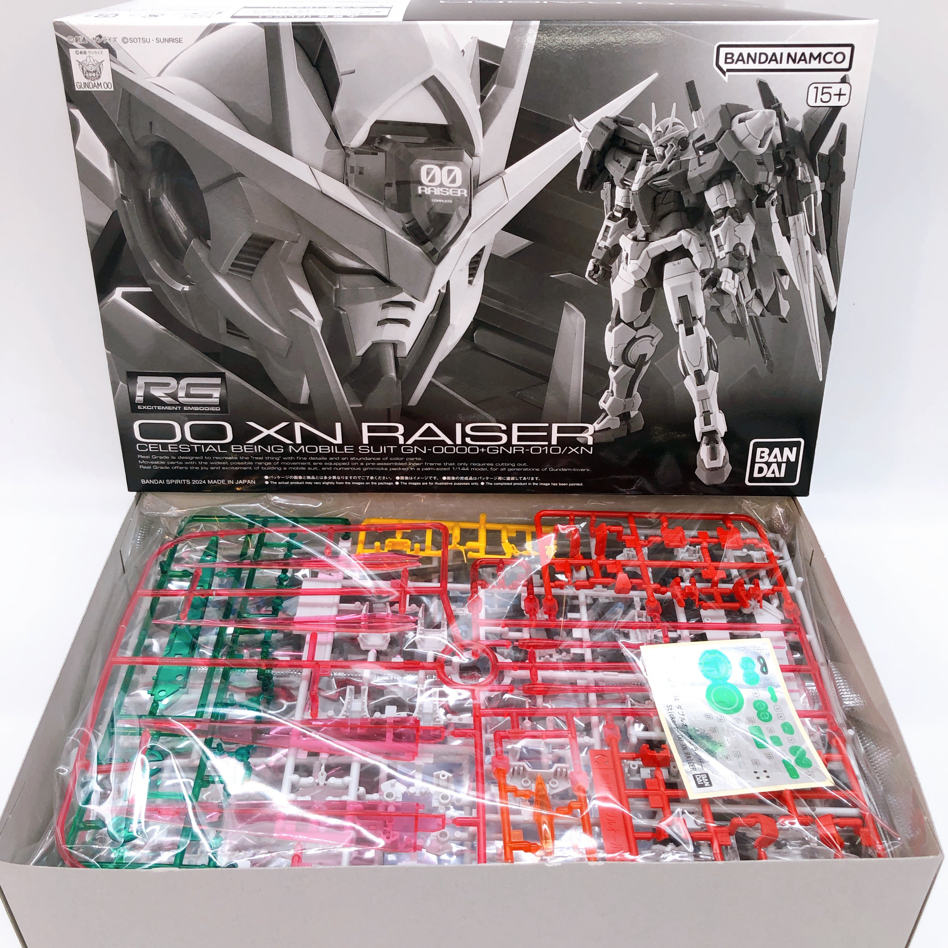 RG 1/144 00 XN Raiser Gundam Gunpla Model Kit Premium Bandai Japan NEW FASTSHIP
