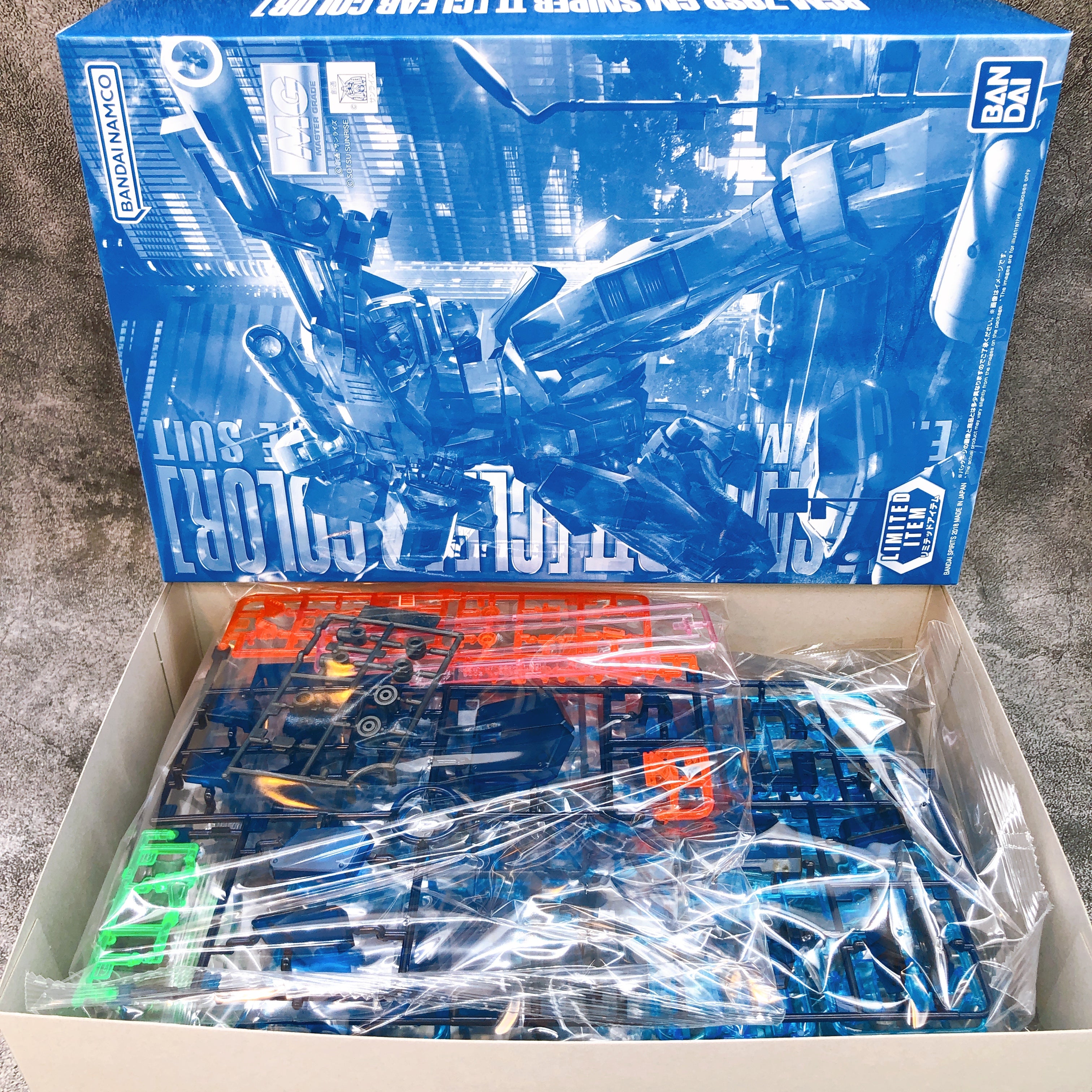 MG 1/100 GM Sniper II Clear Color RGM-79SP Limited Model Kit Bandai Japan NEW