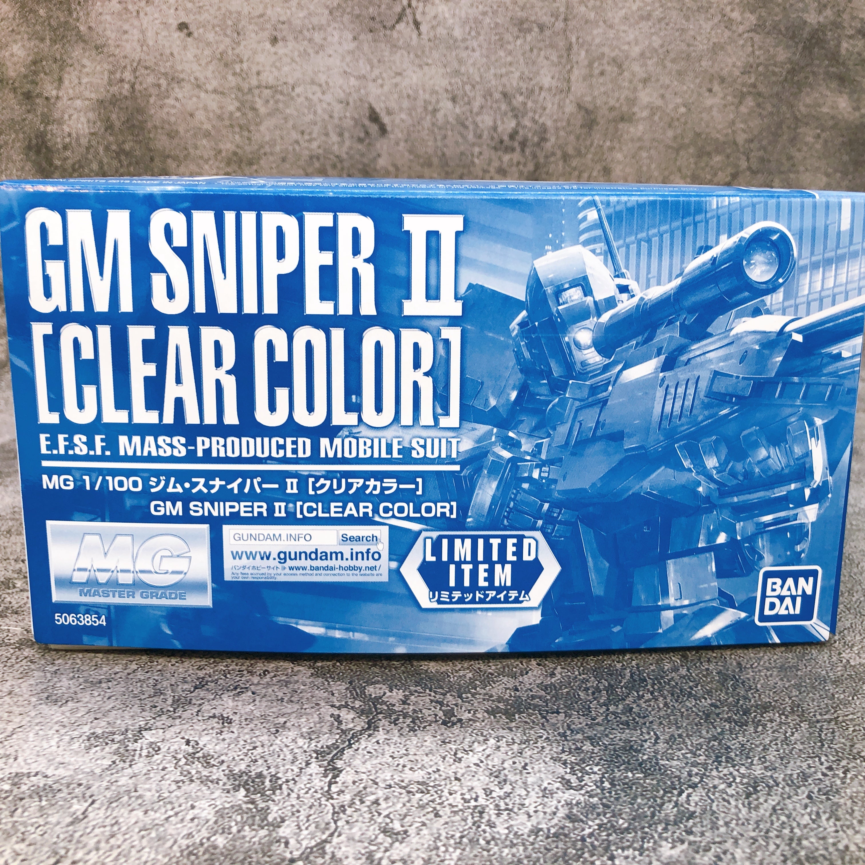 MG 1/100 GM Sniper II Clear Color RGM-79SP Limited Model Kit Bandai Japan NEW