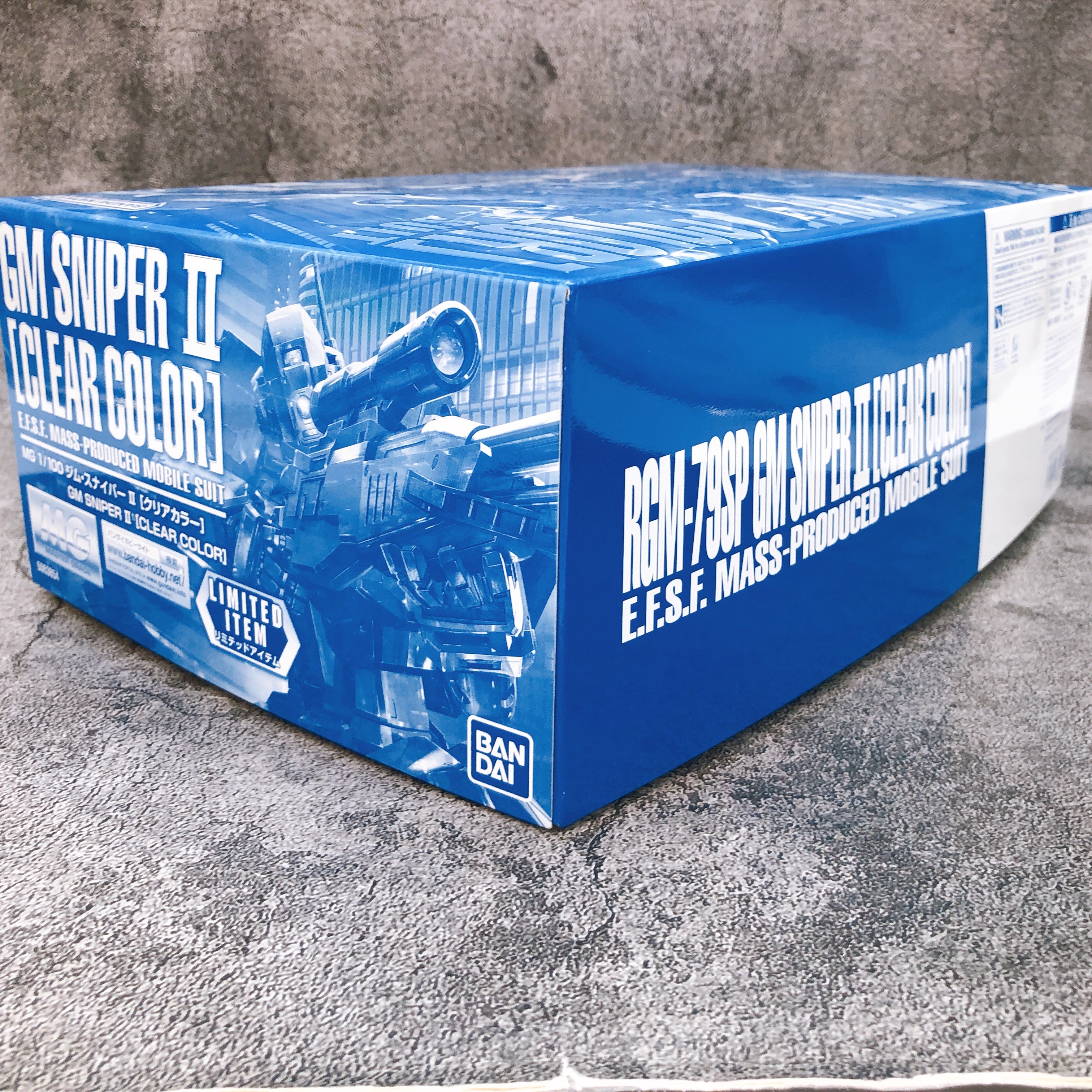 MG 1/100 GM Sniper II Clear Color RGM-79SP Limited Model Kit Bandai Japan NEW