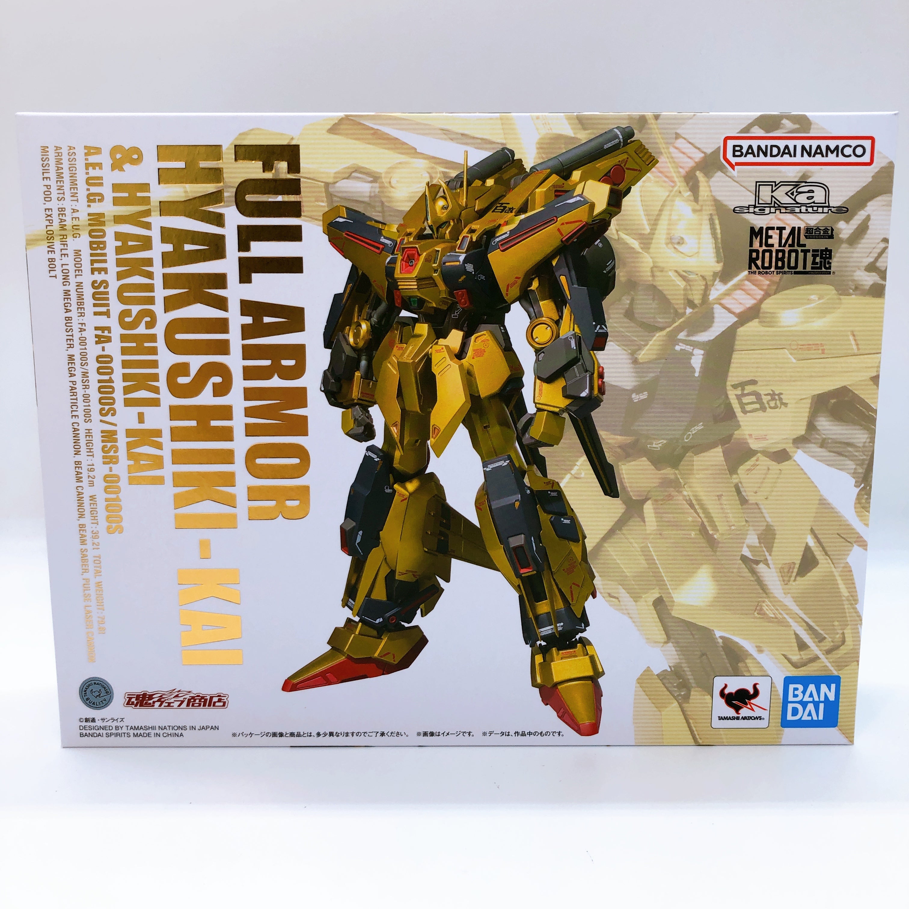 Metal Robot Spirits Full Armor HYAKUSHIKI-KAI & HYAKU SHIKI KAI Ka Signature NEW