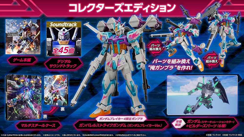 Nintendo Switch Gundam Breaker 4 Collector's Limited Edition NS Japan Sealed NEW