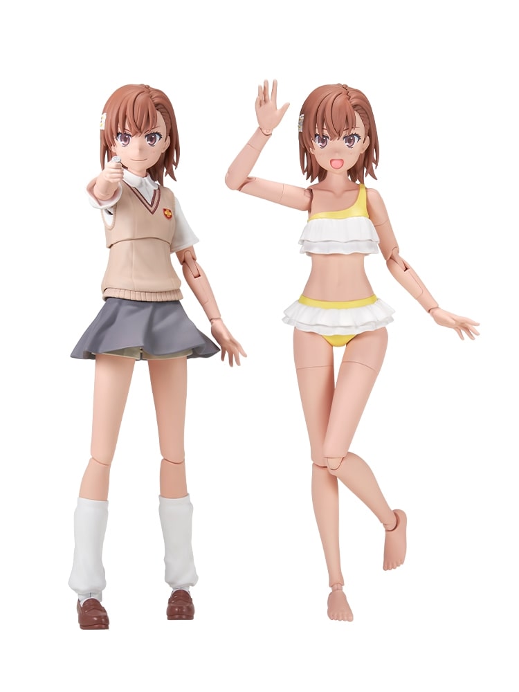 KADOKAWA PLASTIC MODEL SERIES Railgun Misaka Mikoto DX Ver Model Kit Sealed NEW
