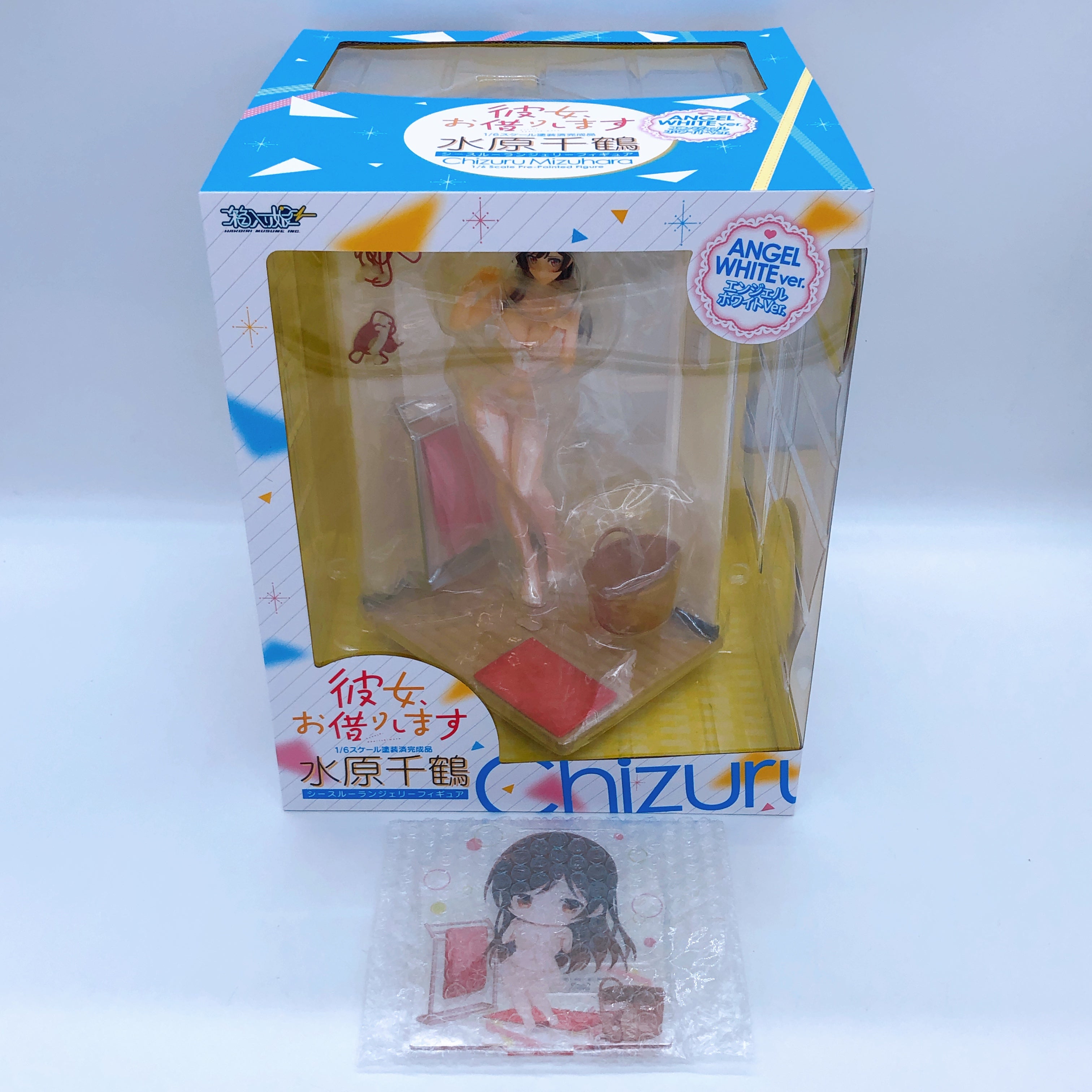 (w/Bonus) Chizuru Mizuhara See through Lingerie Angel White 1/6 Scale Figure NEW