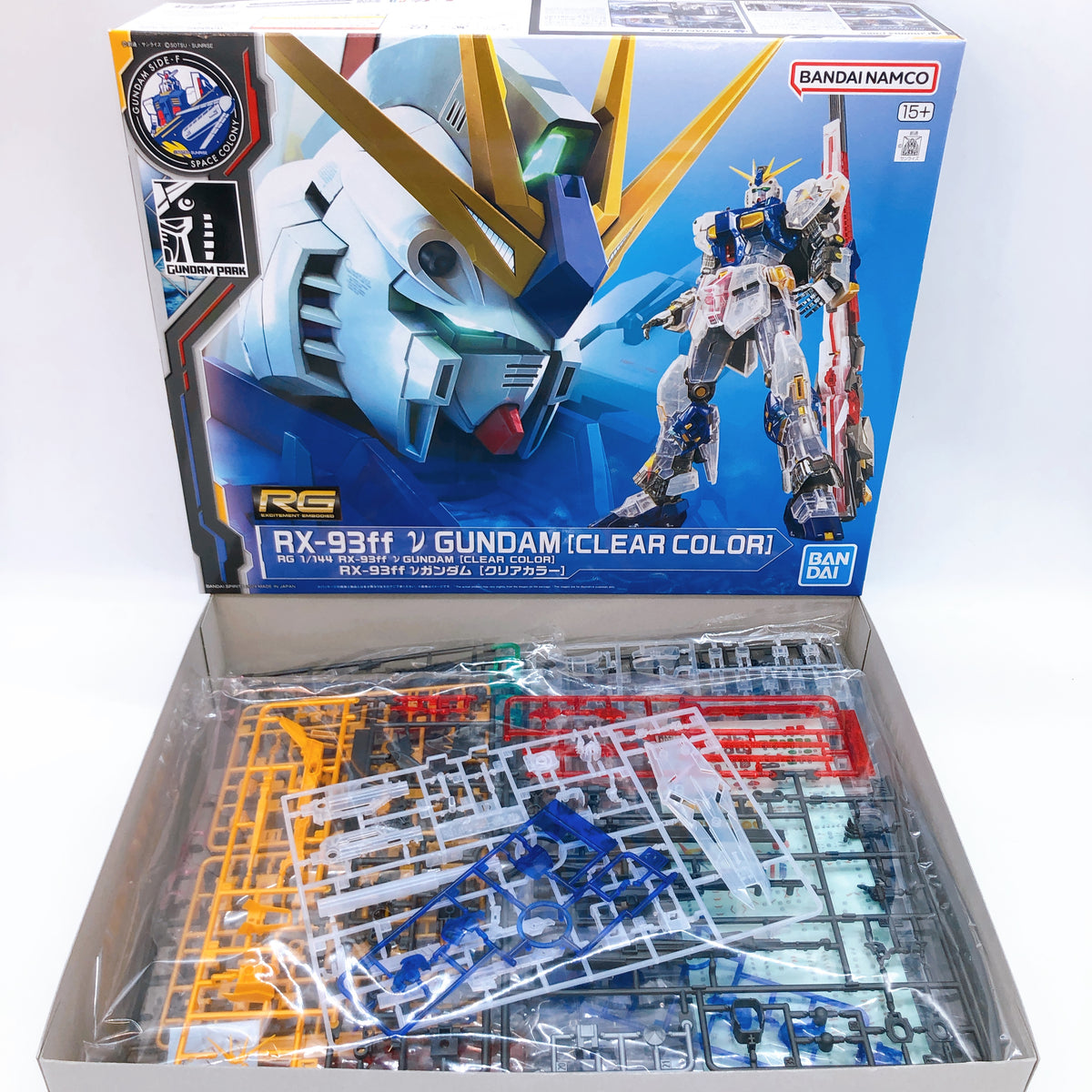 RG 1/144 RX-93ff Nu Gundam Clear Color GUNDAM SIDE-F Limited Model Kit Bandai