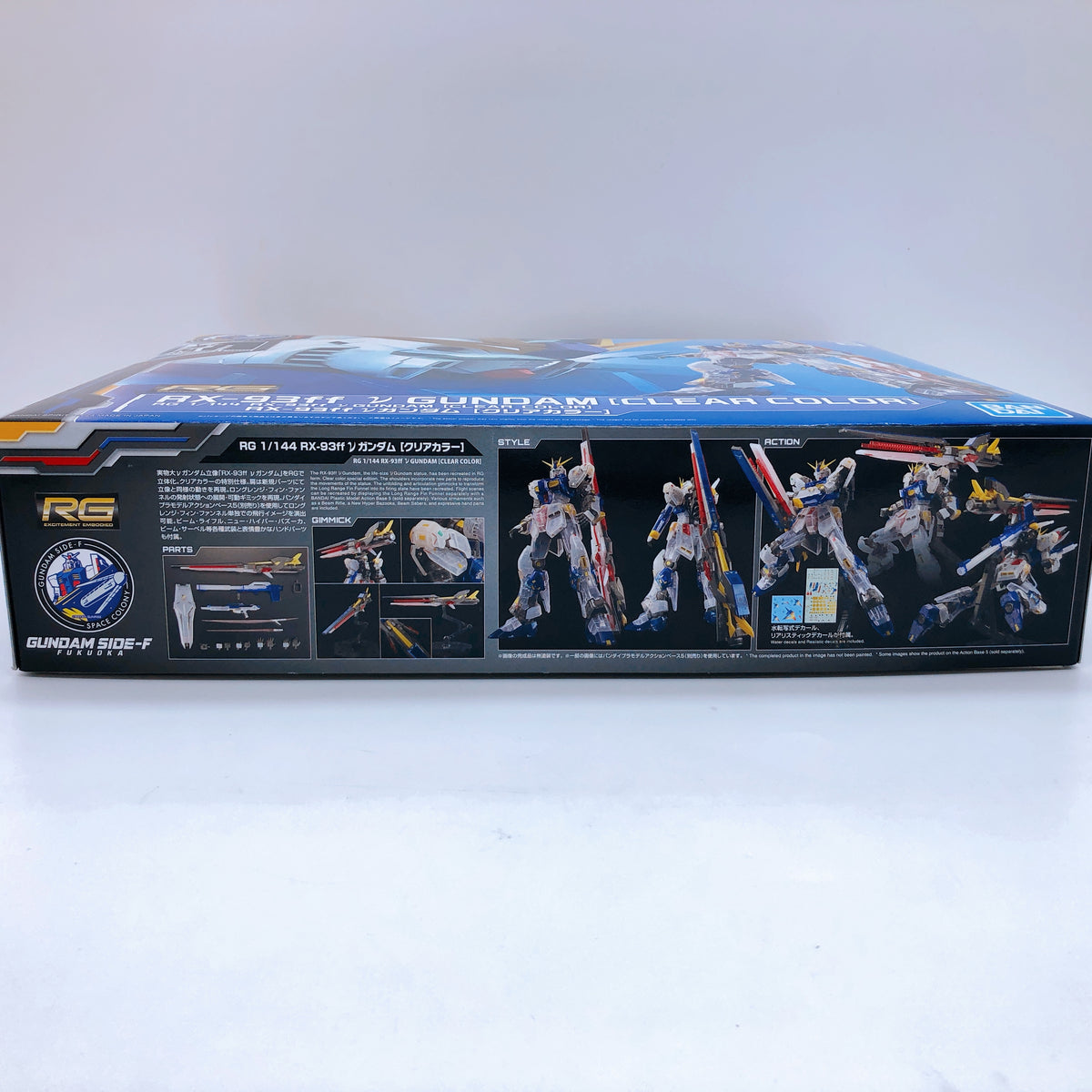 RG 1/144 RX-93ff Nu Gundam Clear Color GUNDAM SIDE-F Limited Model Kit Bandai