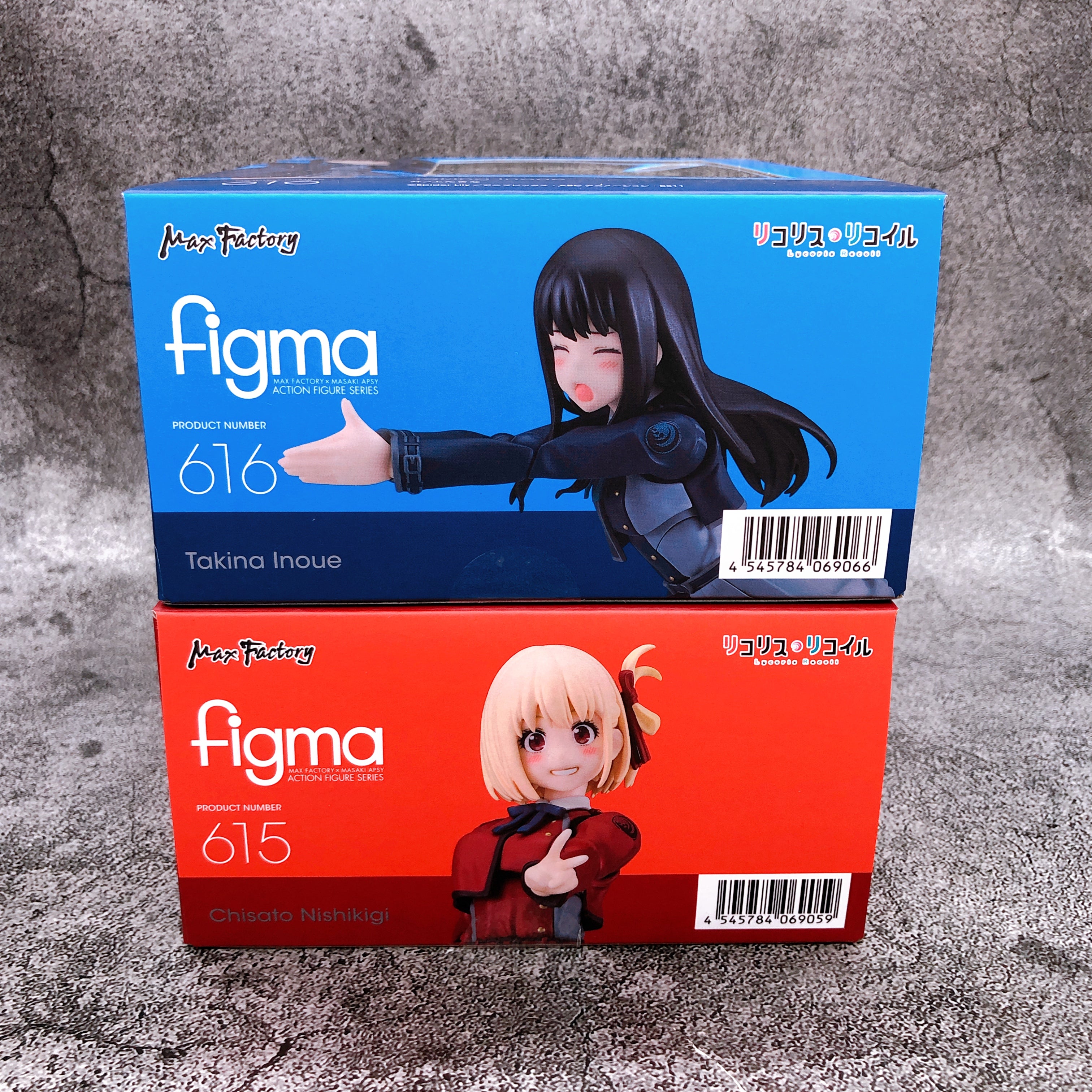 (w/Bonus) Lycoris Recoil Chisato & Takina Figma Set 615 & 616 Action Figure NEW