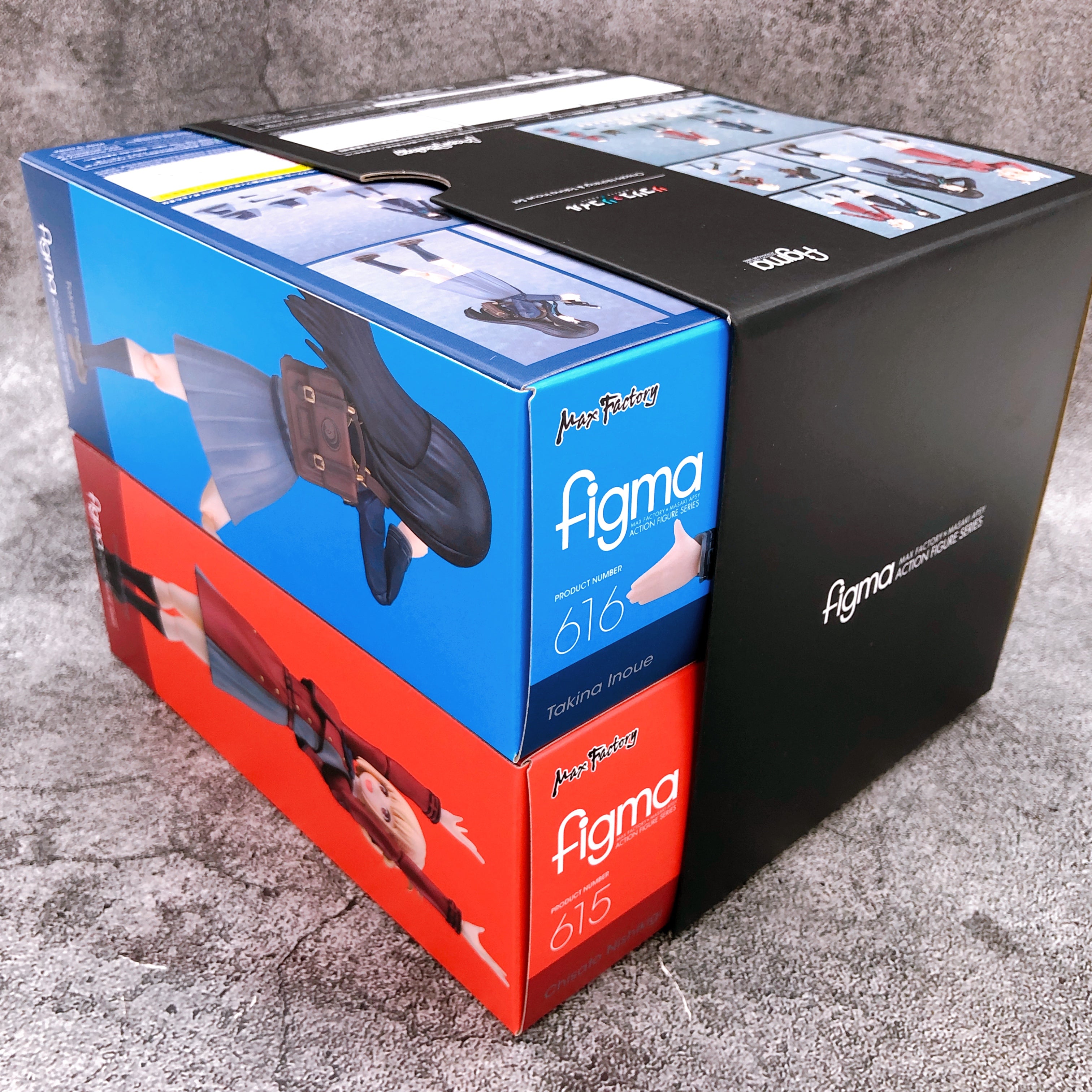 (w/Bonus) Lycoris Recoil Chisato & Takina Figma Set 615 & 616 Action Figure NEW