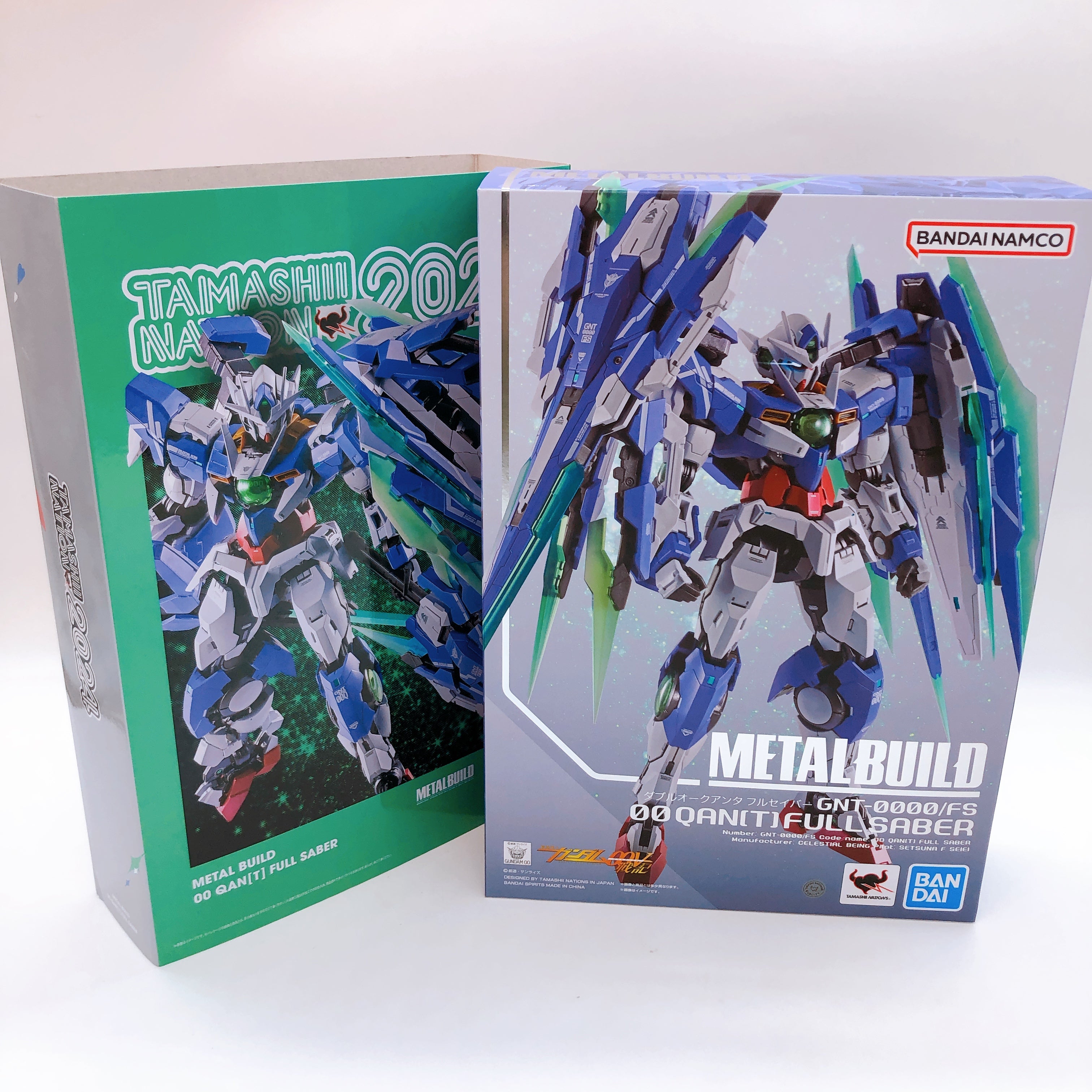 METAL BUILD 00 Qan(T) Full Saber Gundam Double O Action Figure Bandai NEW