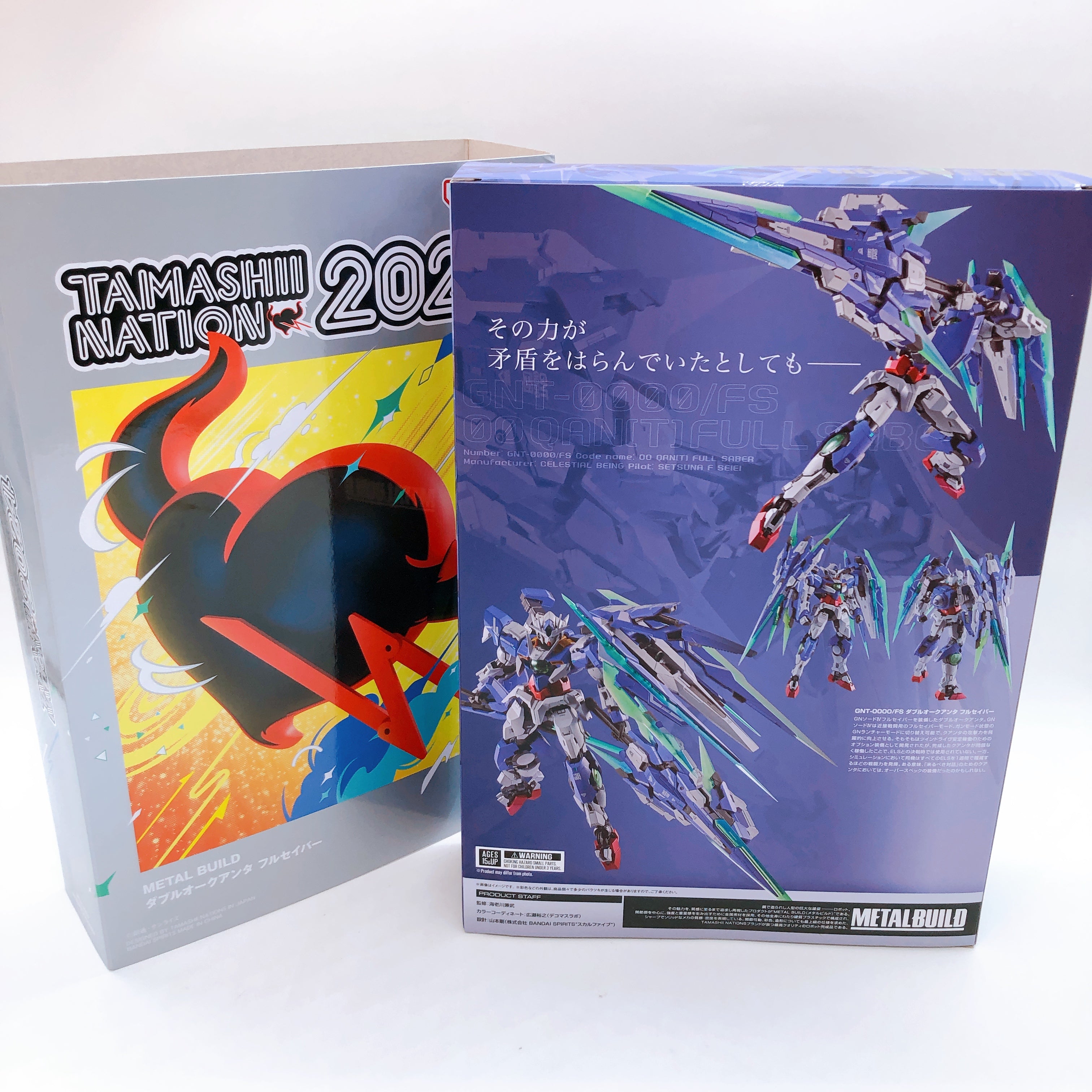 METAL BUILD 00 Qan(T) Full Saber Gundam Double O Action Figure Bandai NEW