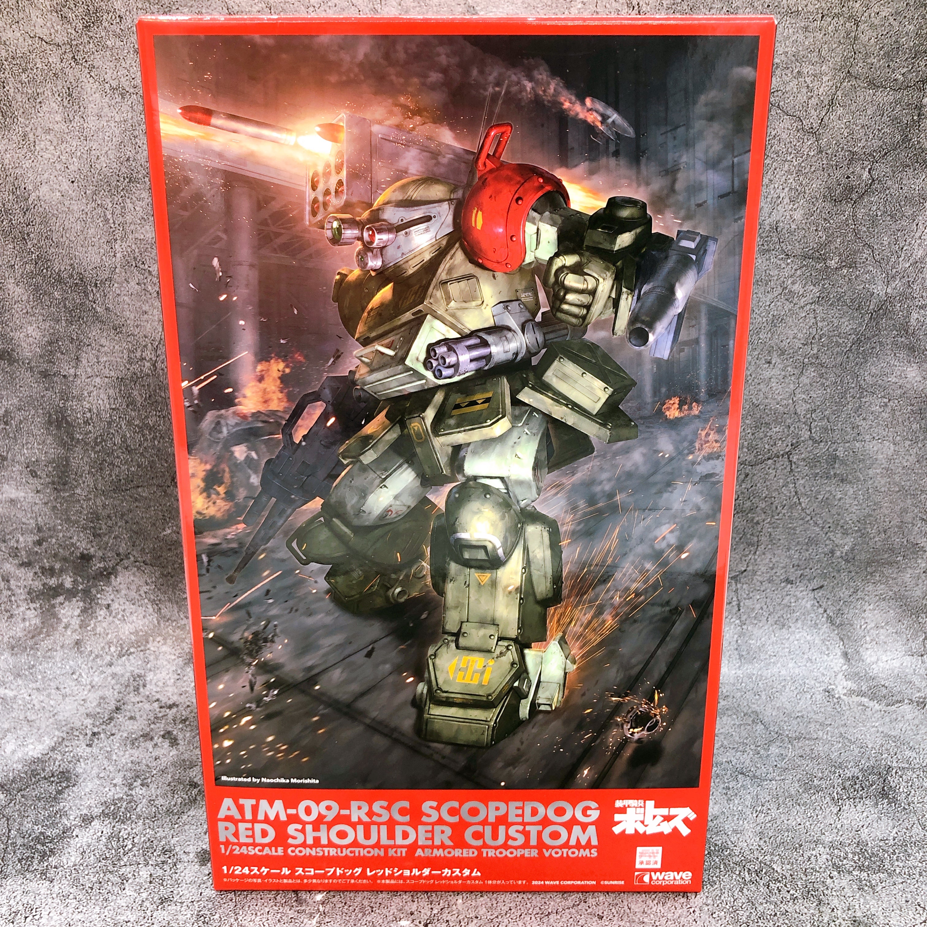 WAVE Armored Trooper Votoms Scopedog Red Shoulder Custom 1/24 Model Kit FASTSHIP