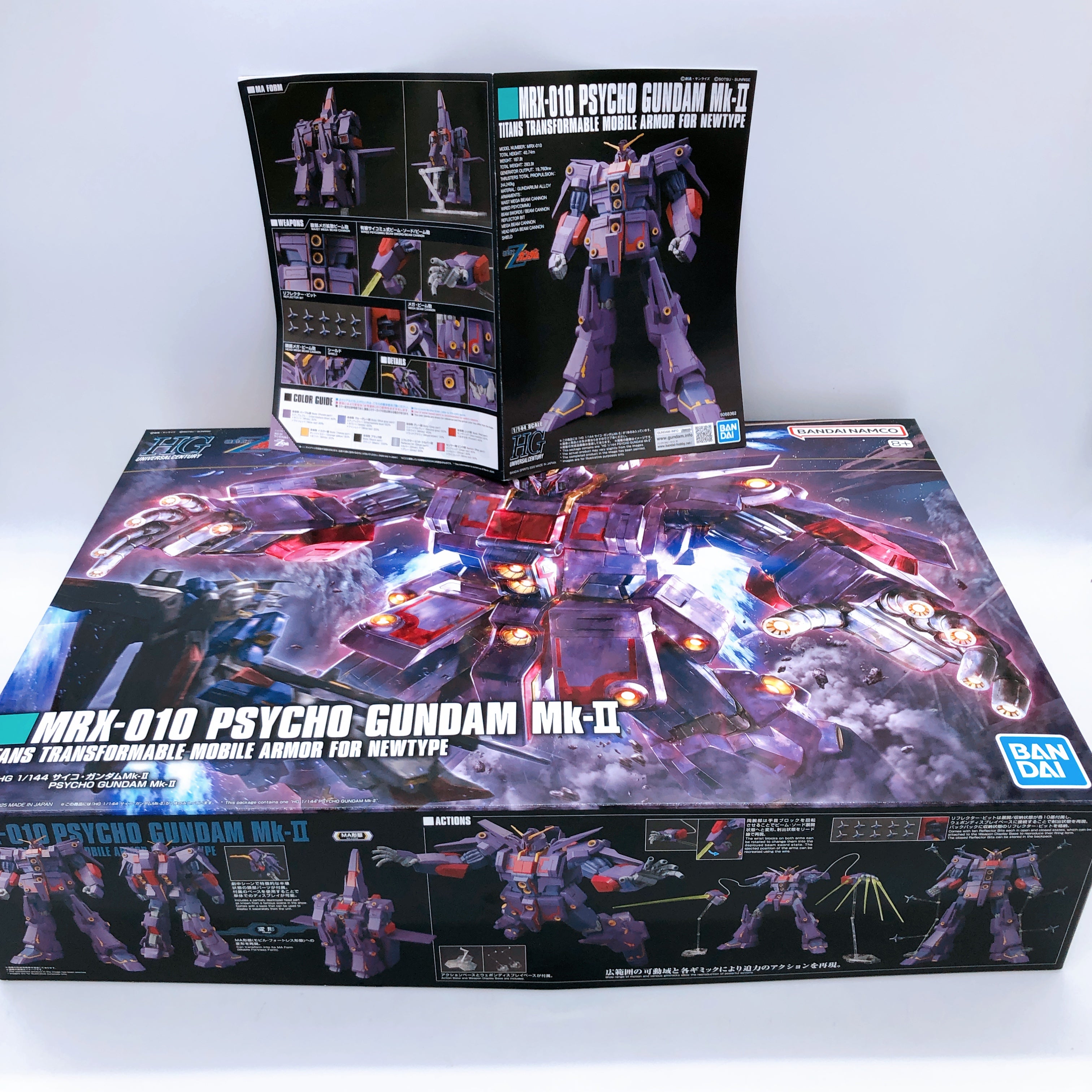 HG 1/144 Psycho Gundam Mk-II Z Gundam Gunpla Model Kit Bandai Japan NEW FASTSHIP