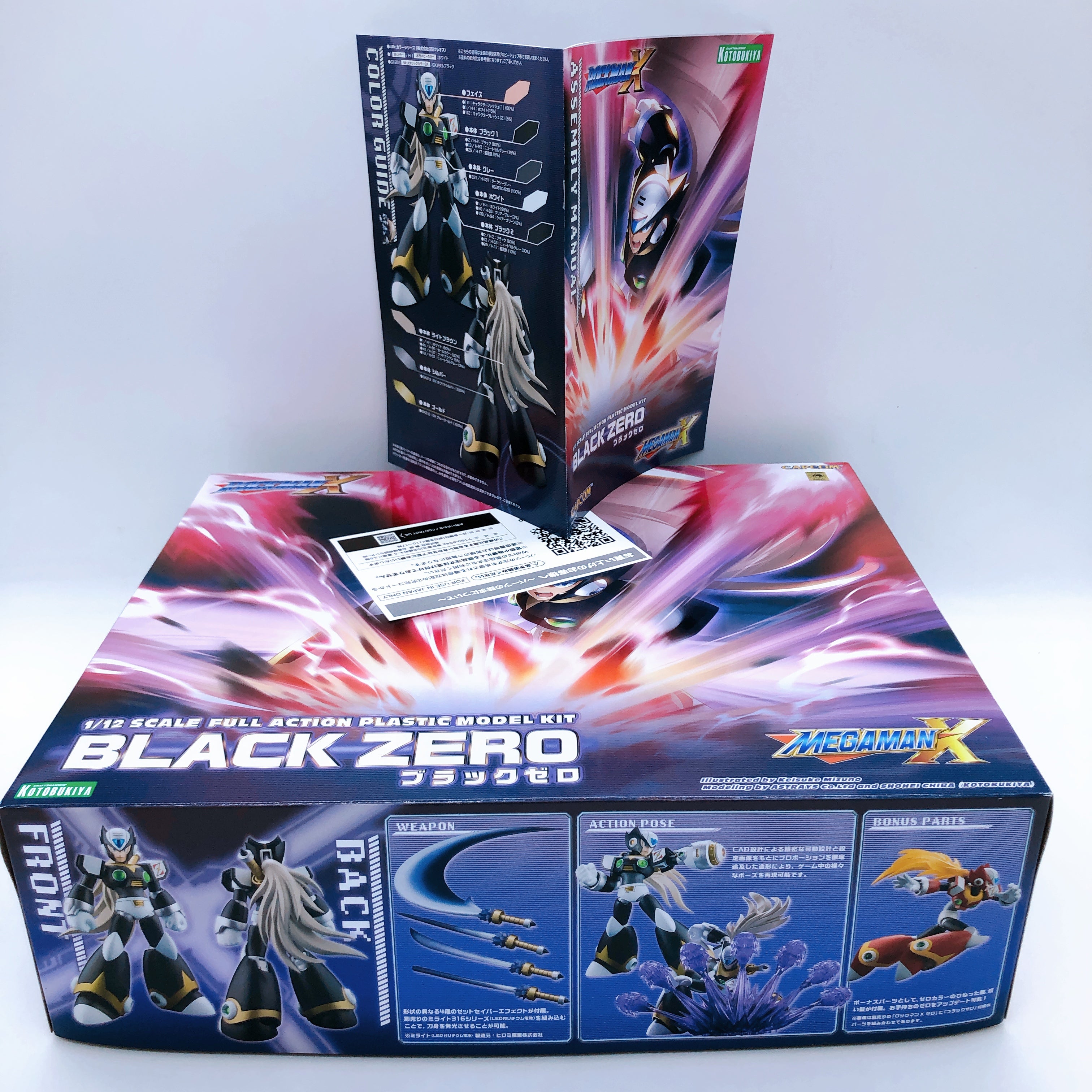 Rockman X Mega Man X BLACK ZERO 1/12 Scale Action Model Kit KOTOBUKIYA Japan NEW