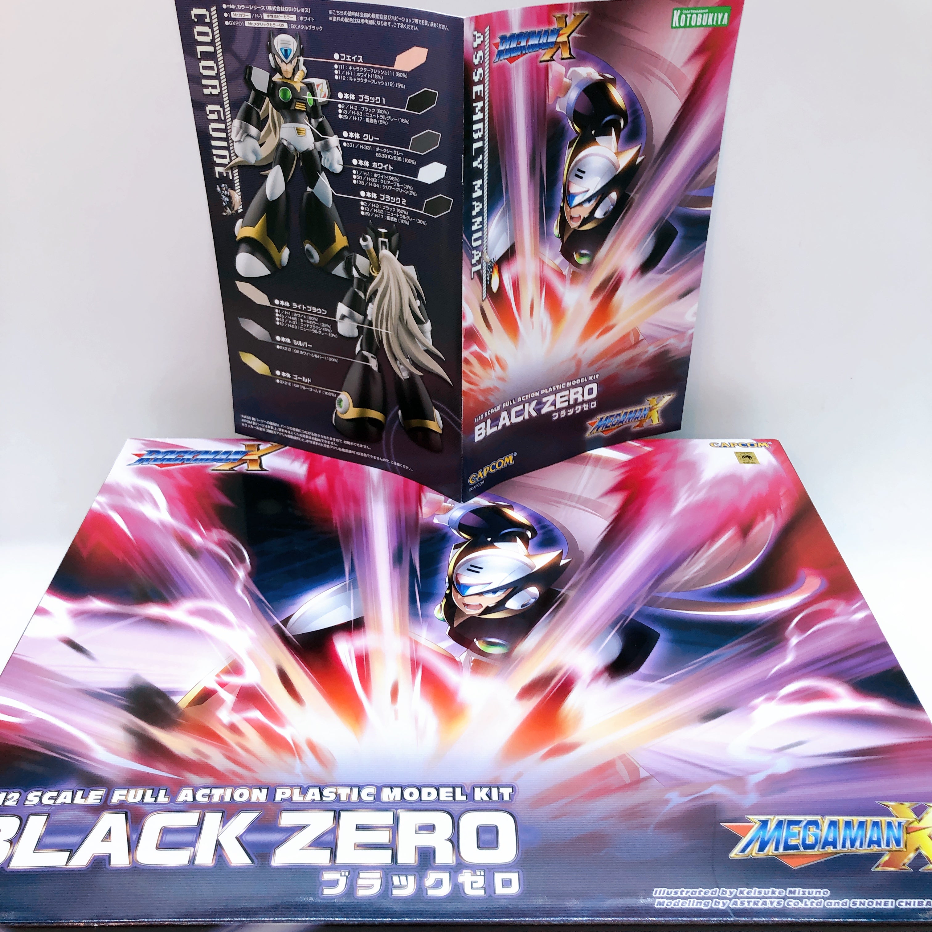Rockman X Mega Man X BLACK ZERO 1/12 Scale Action Model Kit KOTOBUKIYA Japan NEW