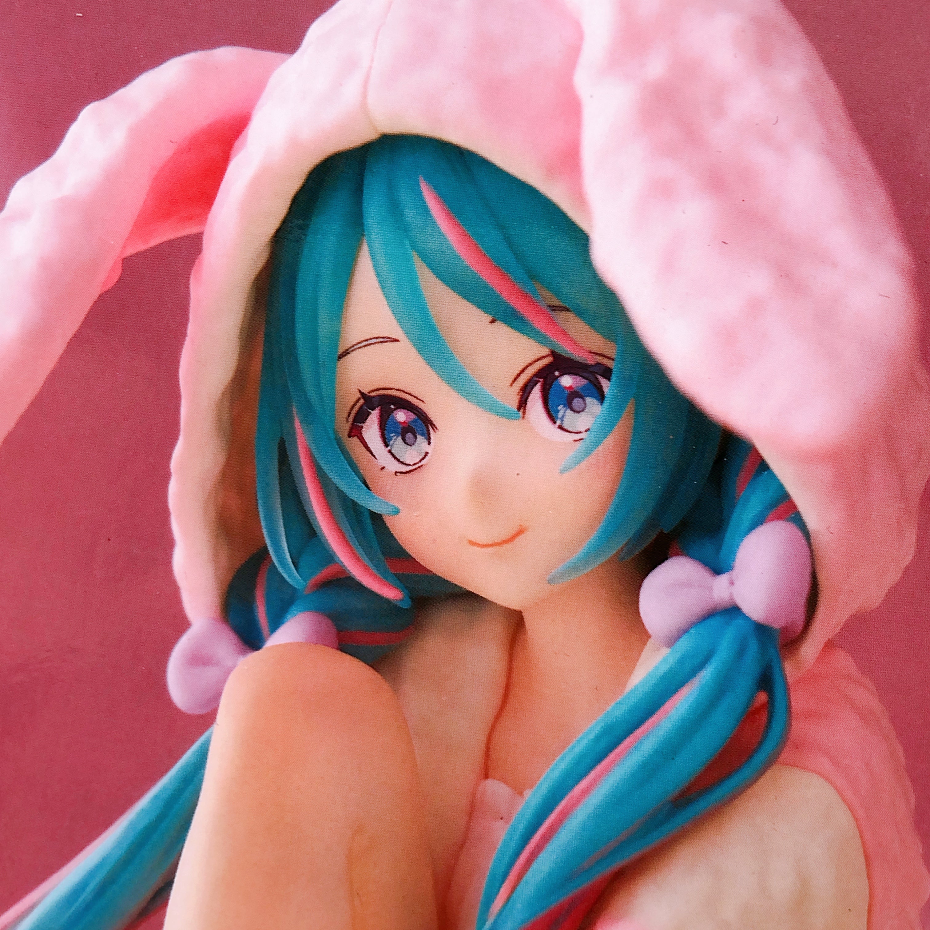 Hatsune Miku Bunny Ear Pajama Noodle Stopper Figure FuRyu Japan Sealed NEW