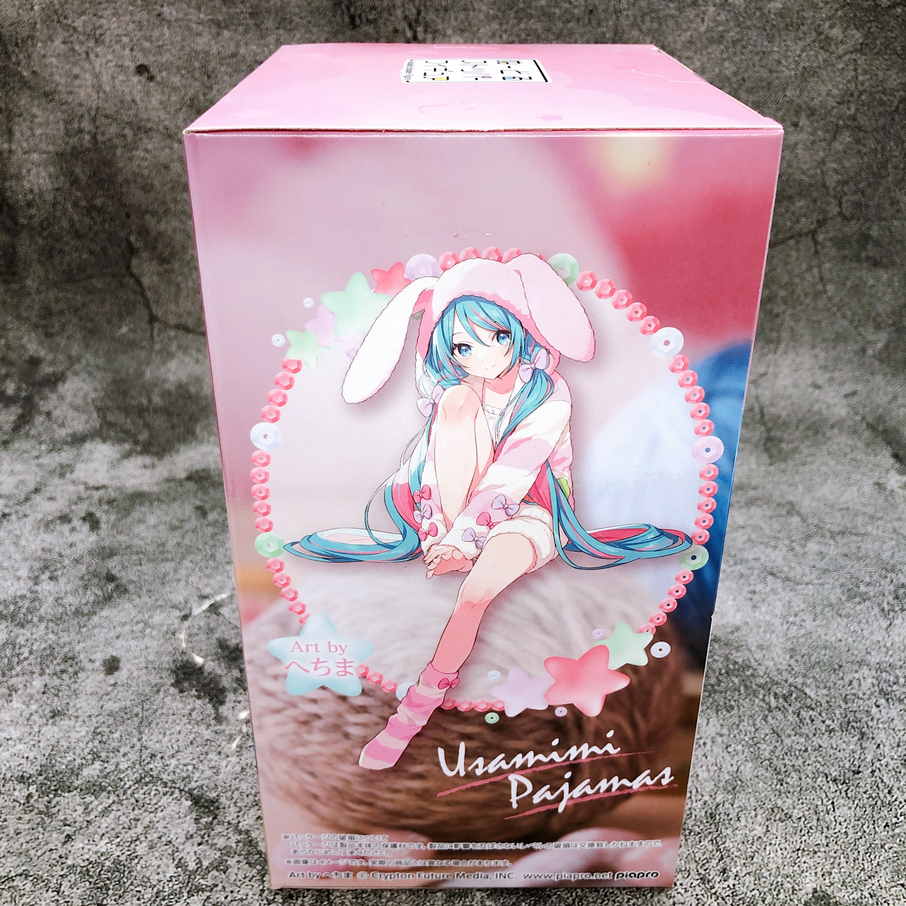 Hatsune Miku Bunny Ear Pajama Noodle Stopper Figure FuRyu Japan Sealed NEW