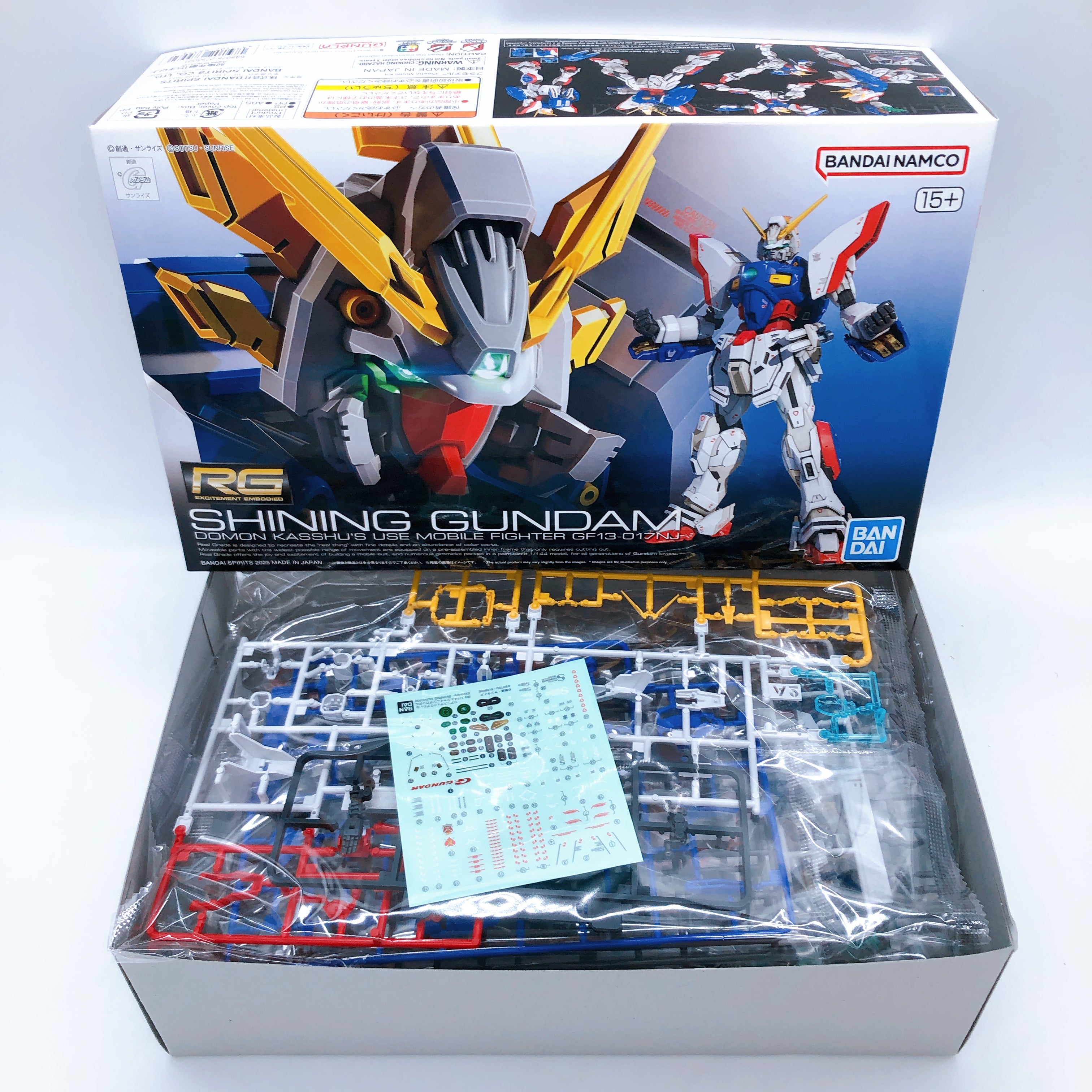 RG 1/144 Shining Gundam GF13-017NJ Domon Kasshu's Model Kit Gunpla Bandai Japan