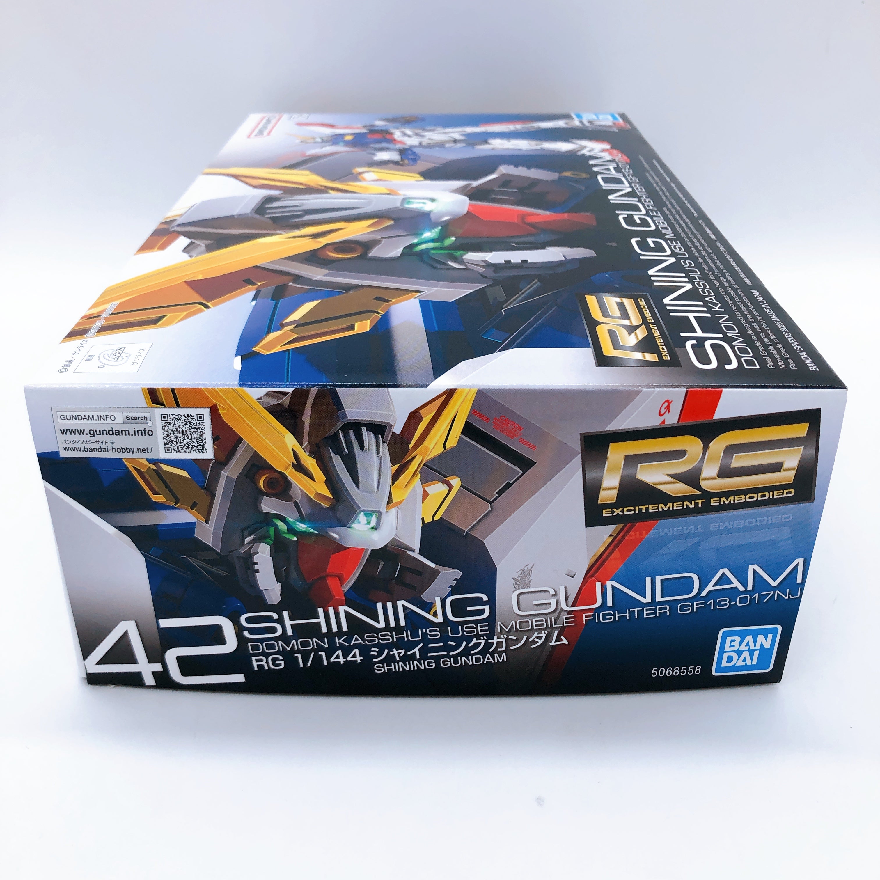 RG 1/144 Shining Gundam GF13-017NJ Domon Kasshu's Model Kit Gunpla Bandai Japan