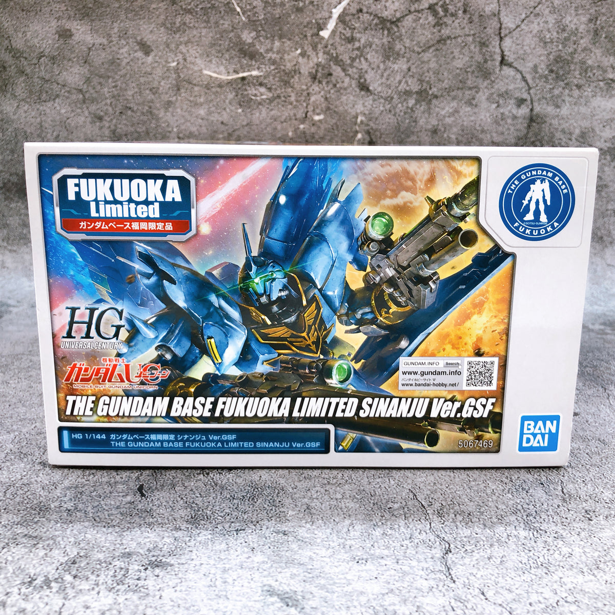 HG 1/144 Sinanju Ver.GSF Gundam Base Fukuoka Limited Model Kit Bandai Japan NEW