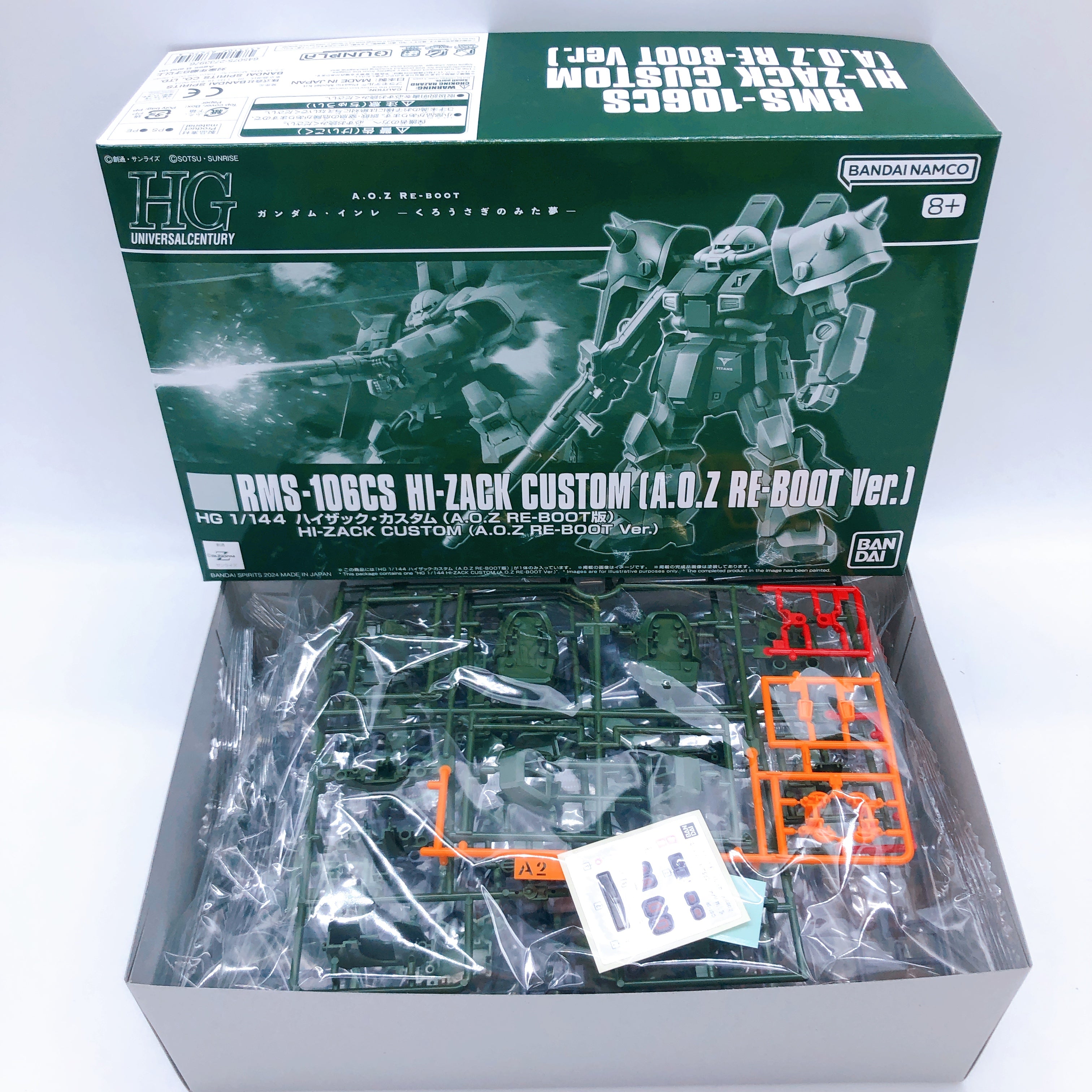 HG 1/144 HI-ZACK Custom A.O.Z Re-Boot Ver. Model Kit Premium Bandai NEW FASTSHIP