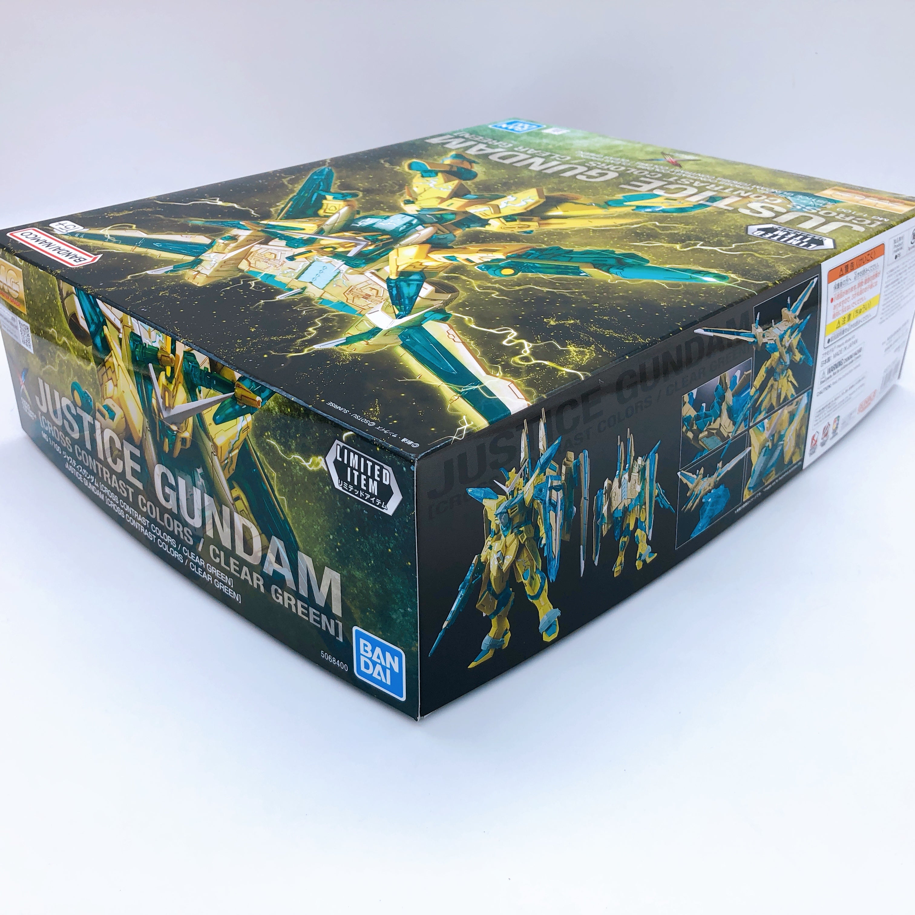 MG 1/100 Justice Gundam Cross Contrast Color Clear Green Limited Kit Bandai NEW