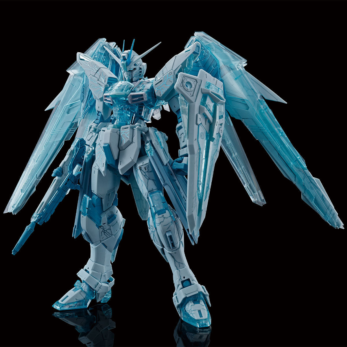 MG 1/100 Freedom Gundam Ver.2.0 Cross Contrast Color Clear Blue Kit Bandai NEW