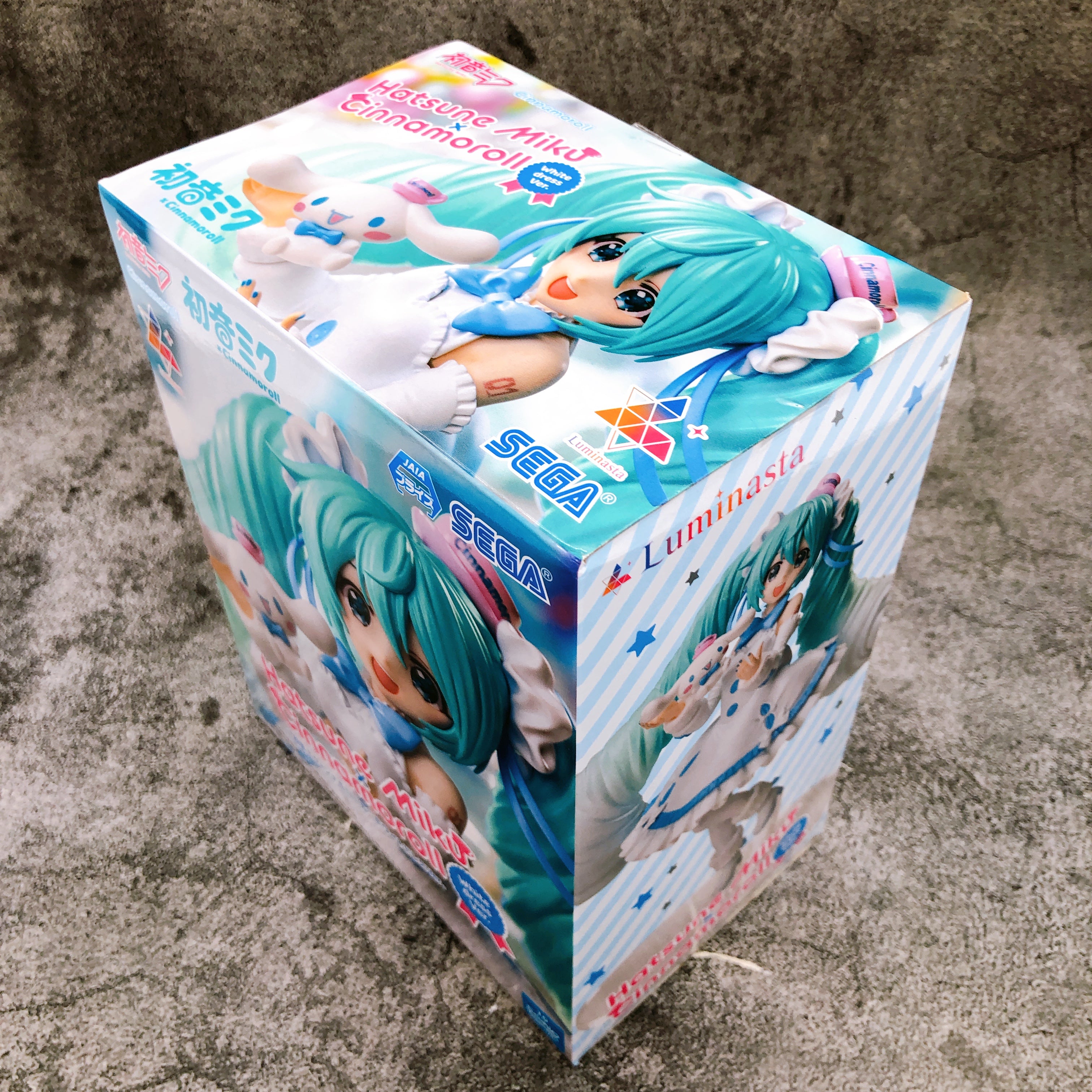 Hatsune Miku x Cinnamoroll White Dress ver. Figure Luminasta SEGA Japan Sealed