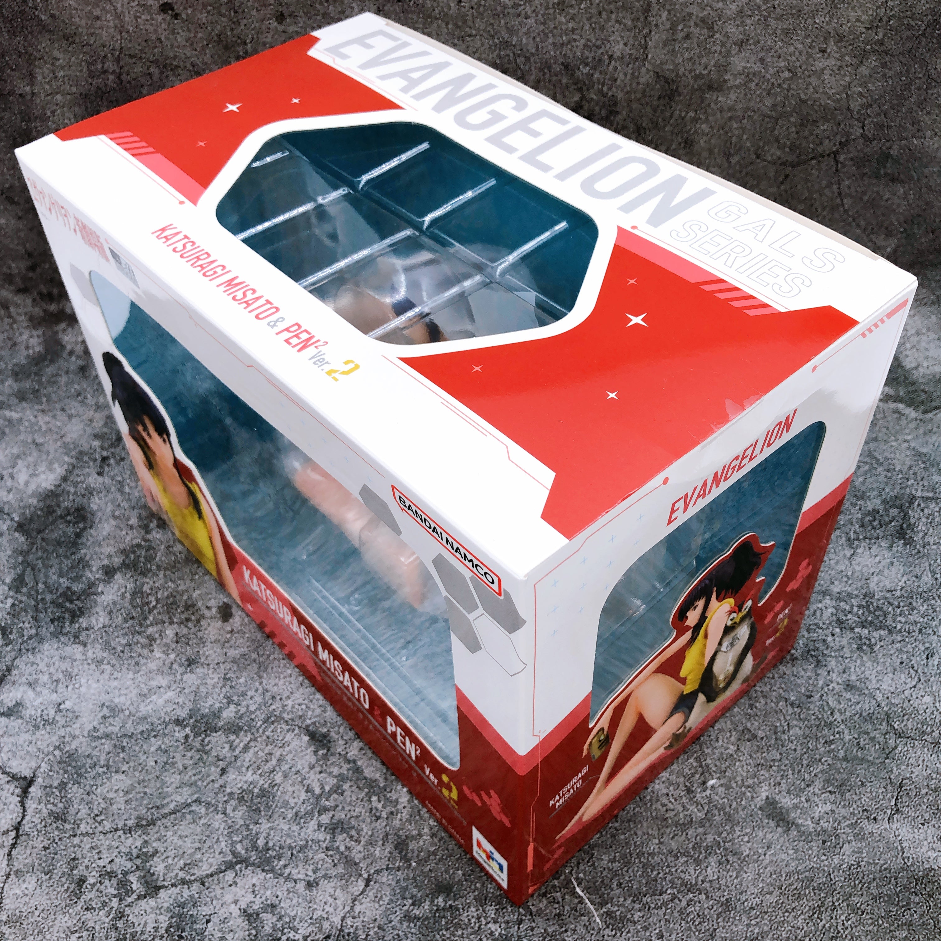 MegaHouse Gals series Evangelion Misato Katsuragi & Pen Pen ver.2 Figure NEW