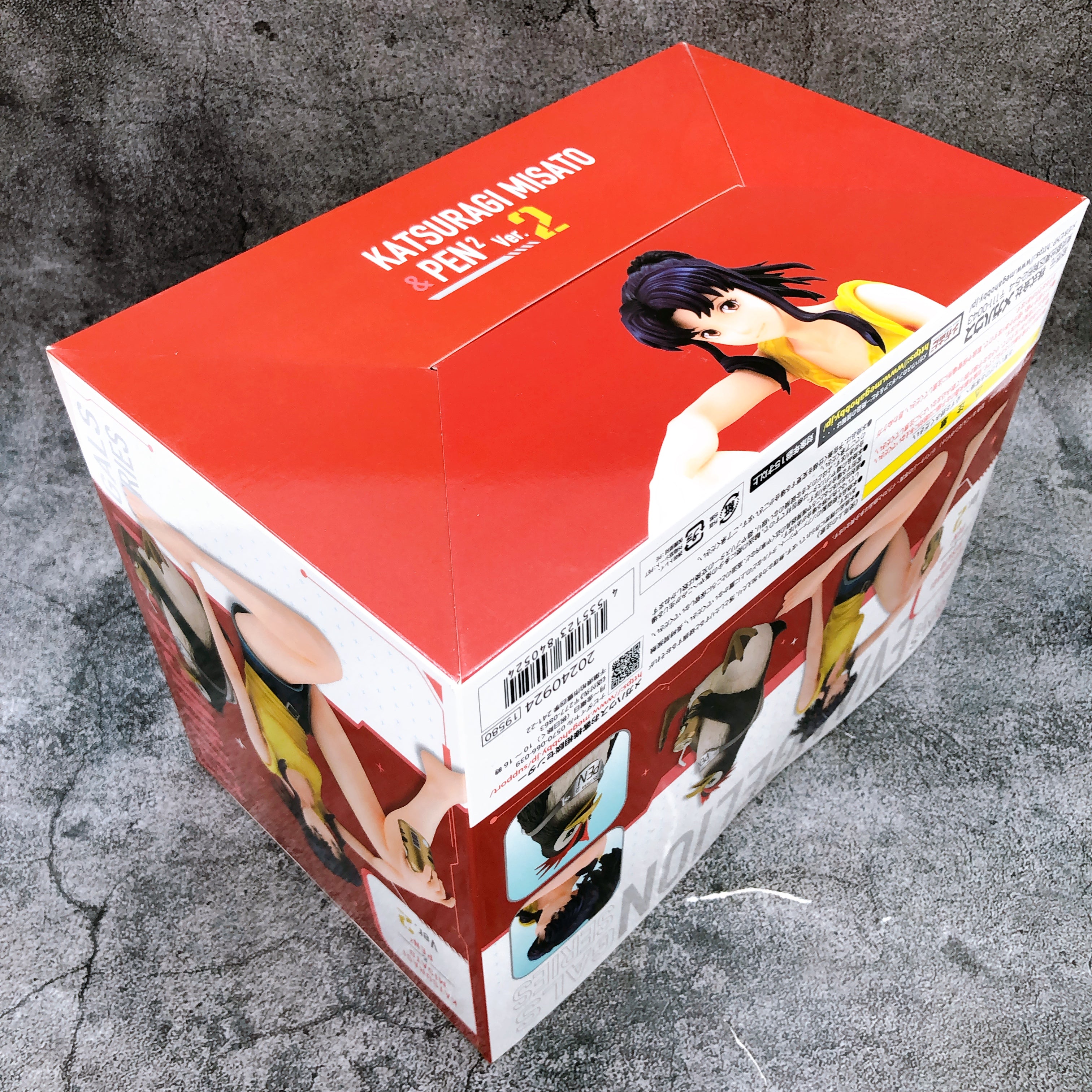 MegaHouse Gals series Evangelion Misato Katsuragi & Pen Pen ver.2 Figure NEW