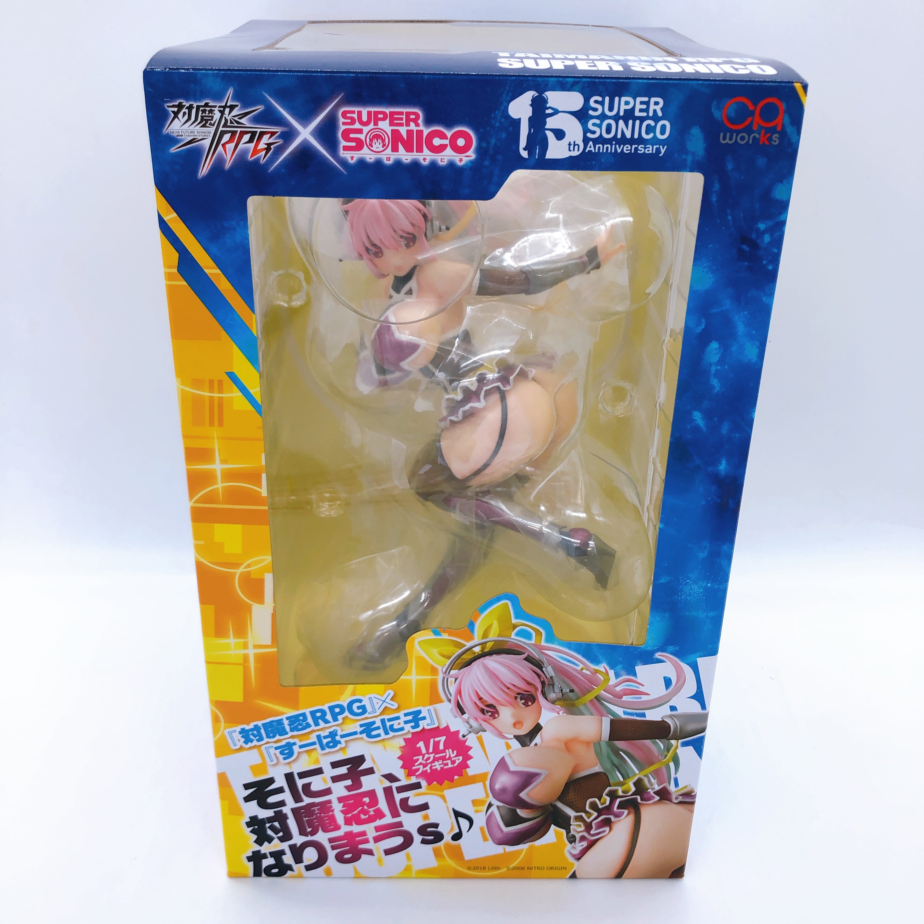 (w/Bonus) CAworks Taimanin RPG x Super Sonico Figure Chara Ani Limited Set NEW