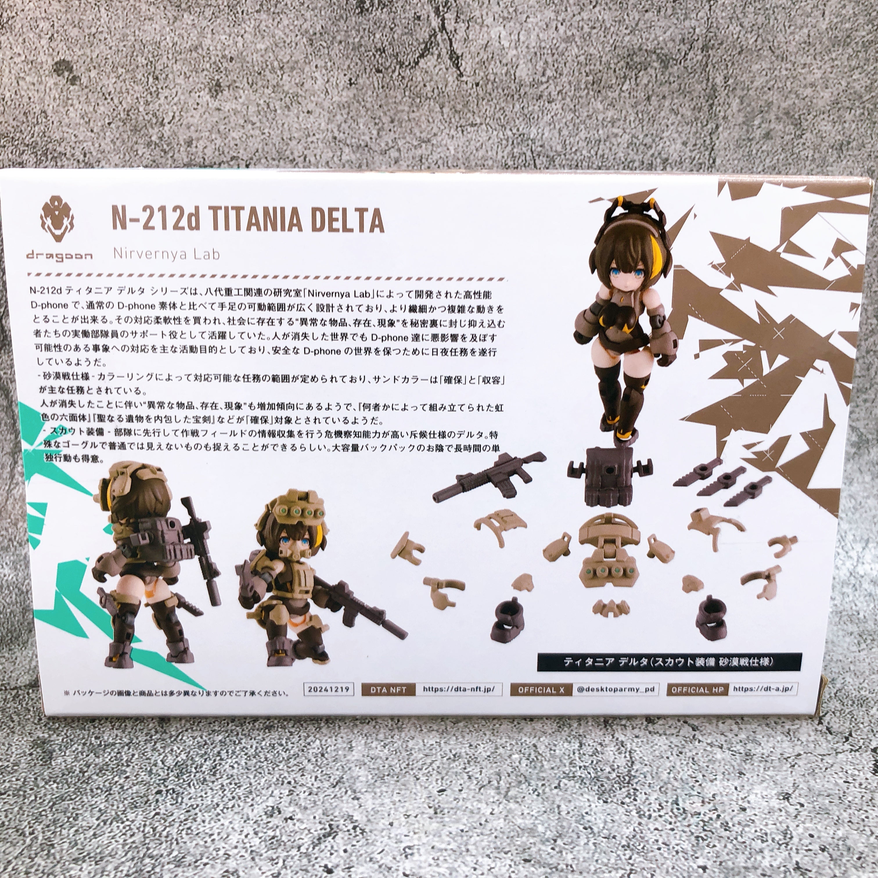 Desktop Army N-212d Titania Delta Scout Equipment Desert Ver. Action Figure New