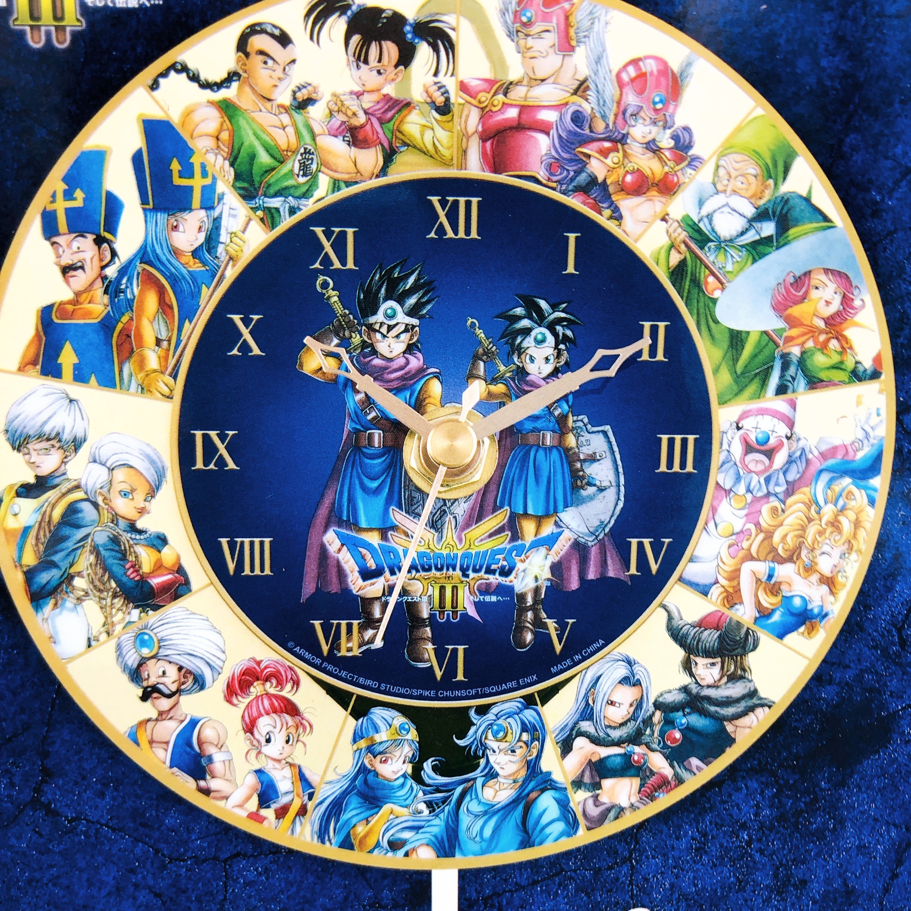 Dragon Quest AM Wall Clock HD-2D Remake DQIII Release commemorative design