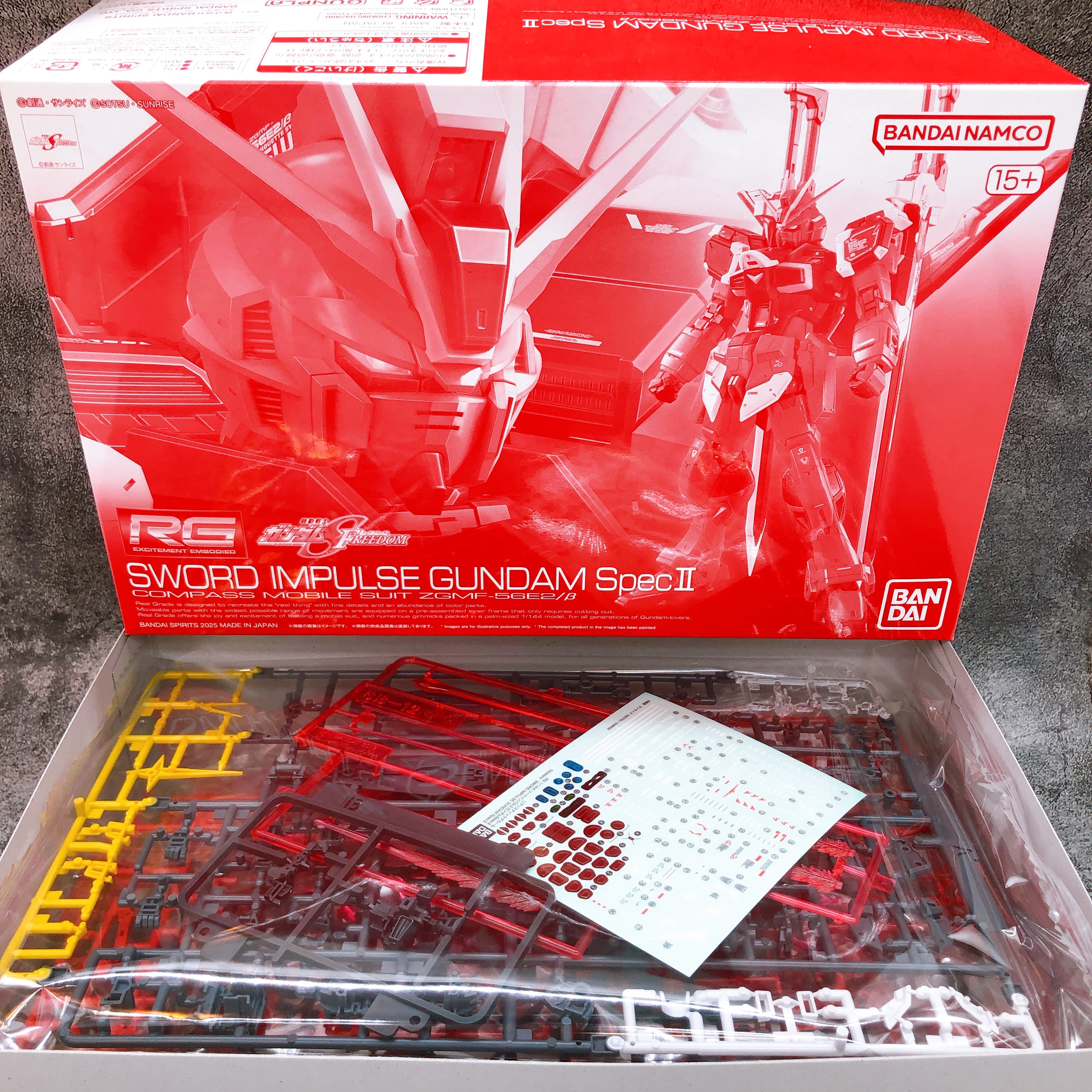 RG 1/144 Sword Impulse Gundam Spec II Gundam SEED Model Kit Premium Bandai NEW