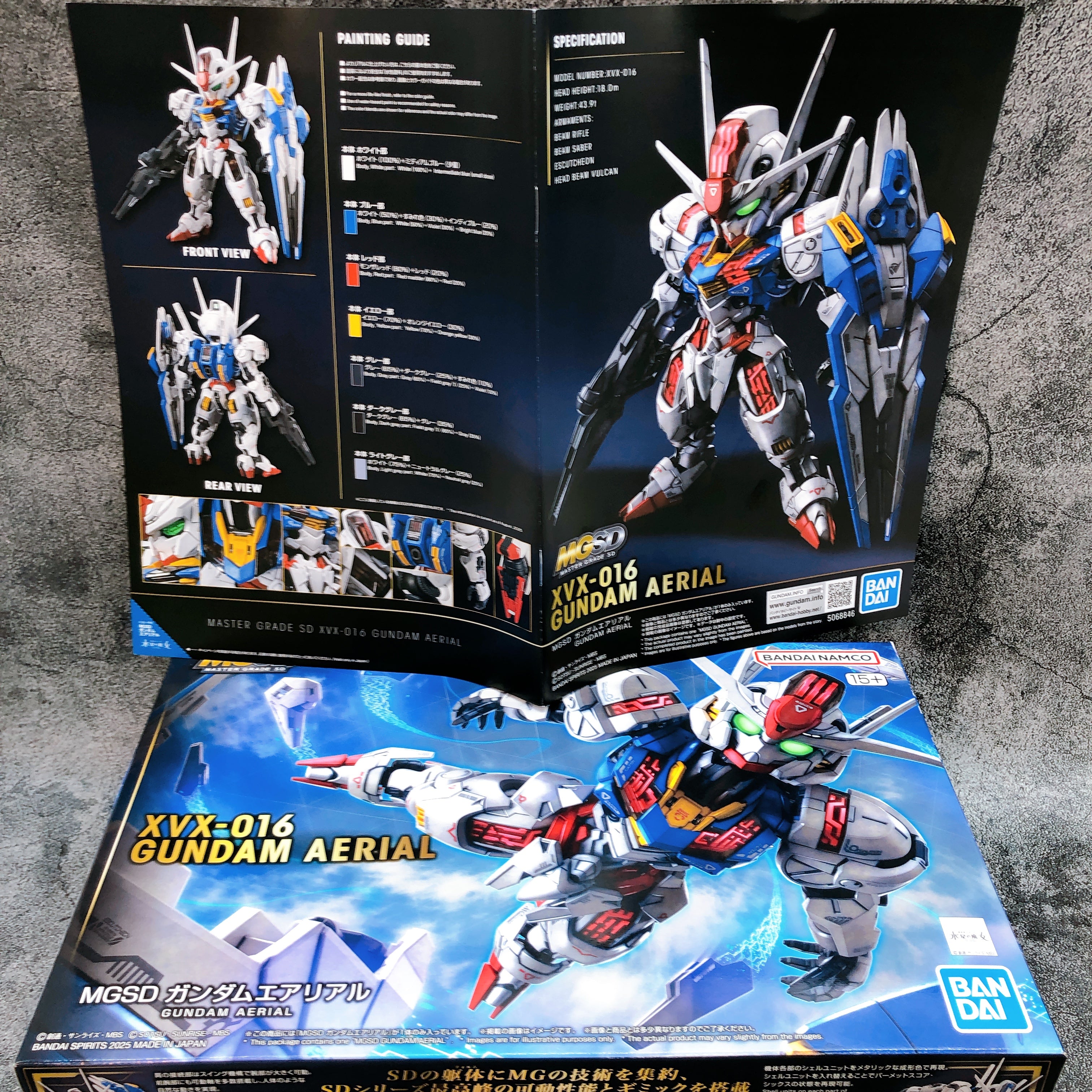 MGSD Gundam Aerial XVX-016 The Witch from Mercury Model Kit Bandai Japan NEW