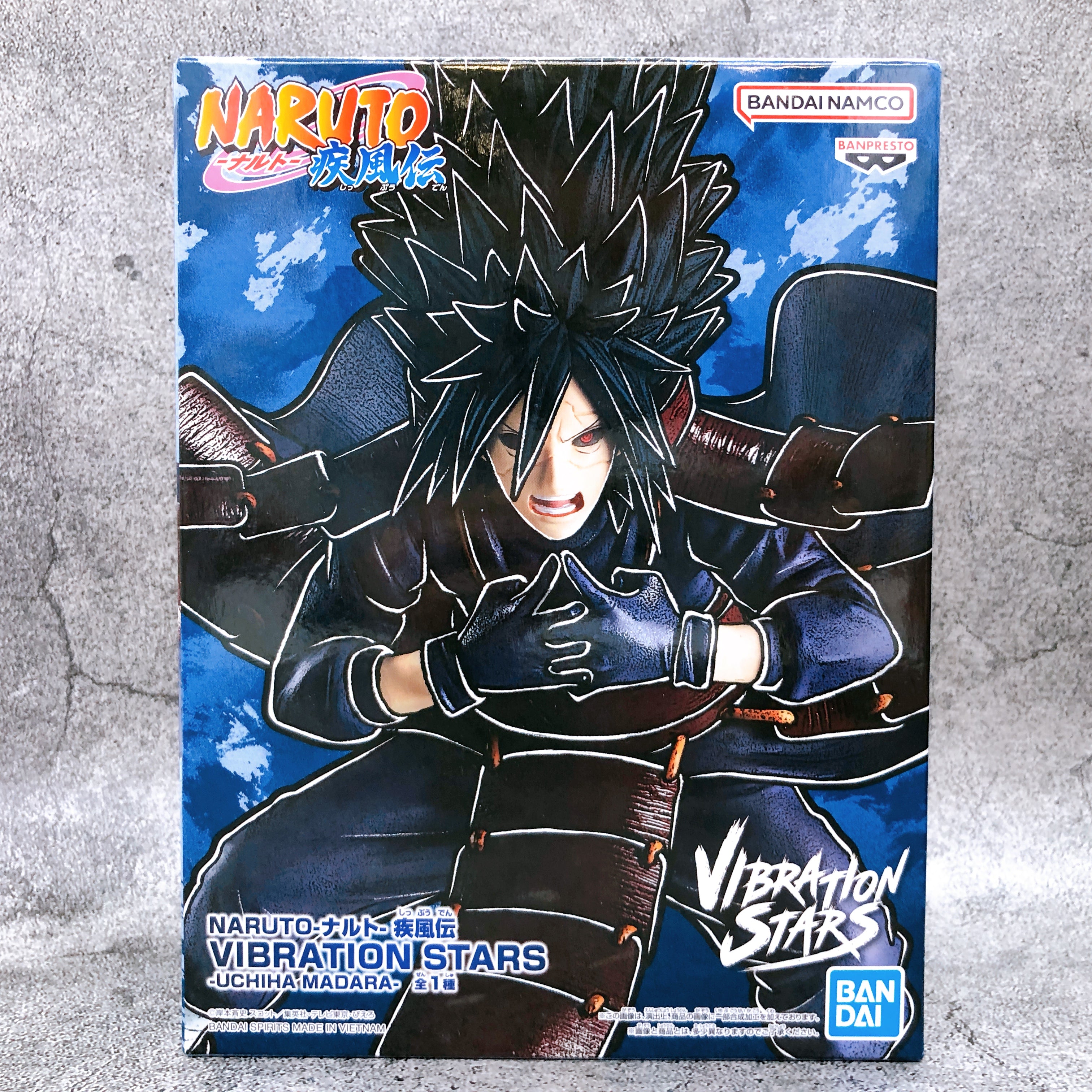 NARUTO Shippuden Madara Uchiha VIBRATION STARS Figure BANPRESTO Japan FASTSHIP