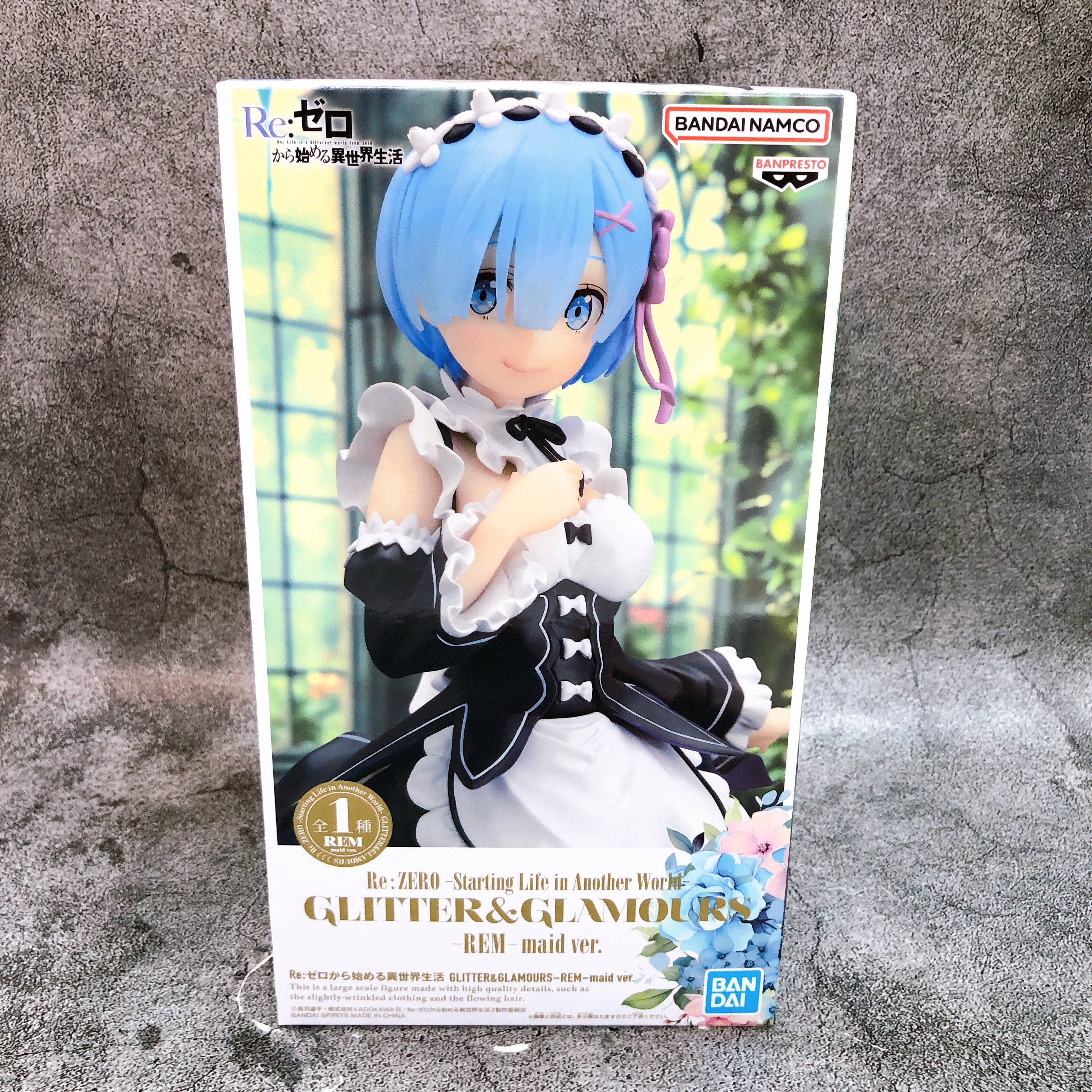 Re:Zero Rem Maid ver. GLITTER & GLAMOURS Figure Banpresto NEW FASTSHIP