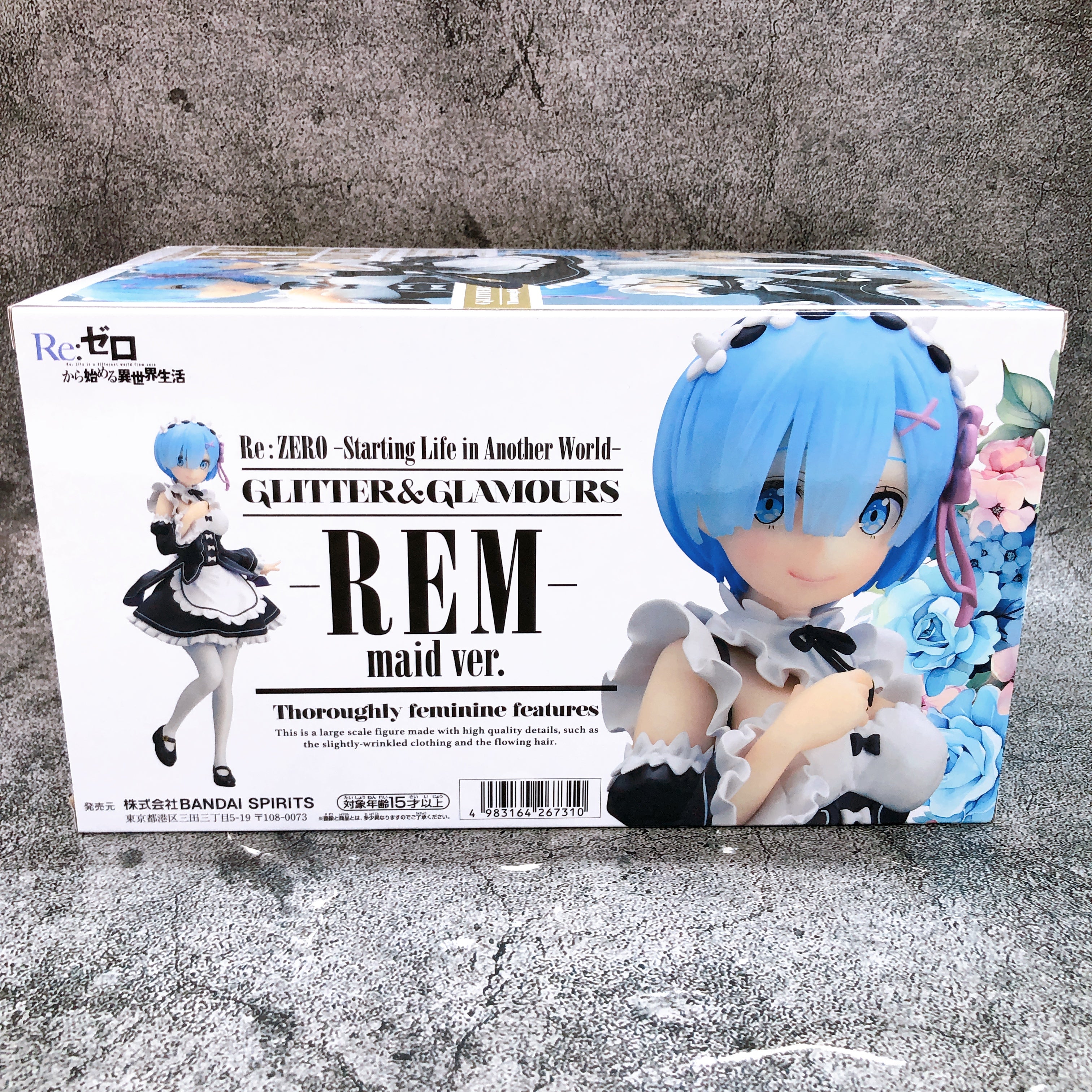 Re:Zero Rem Maid ver. GLITTER & GLAMOURS Figure Banpresto NEW FASTSHIP