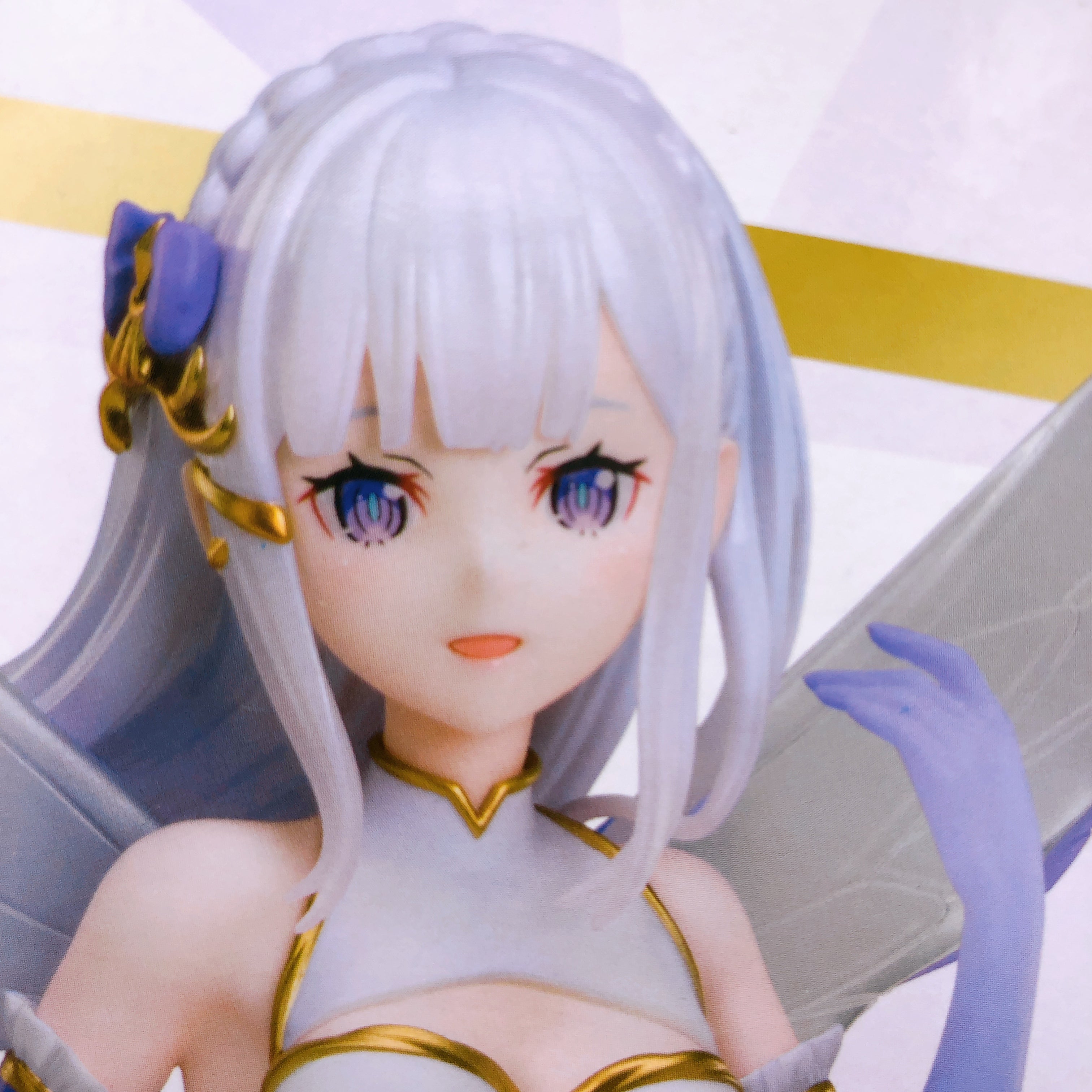 Re:Zero Emilia Jewel Princess 1/7 ScaleFigure Round 1 Limited elcoco Japan New