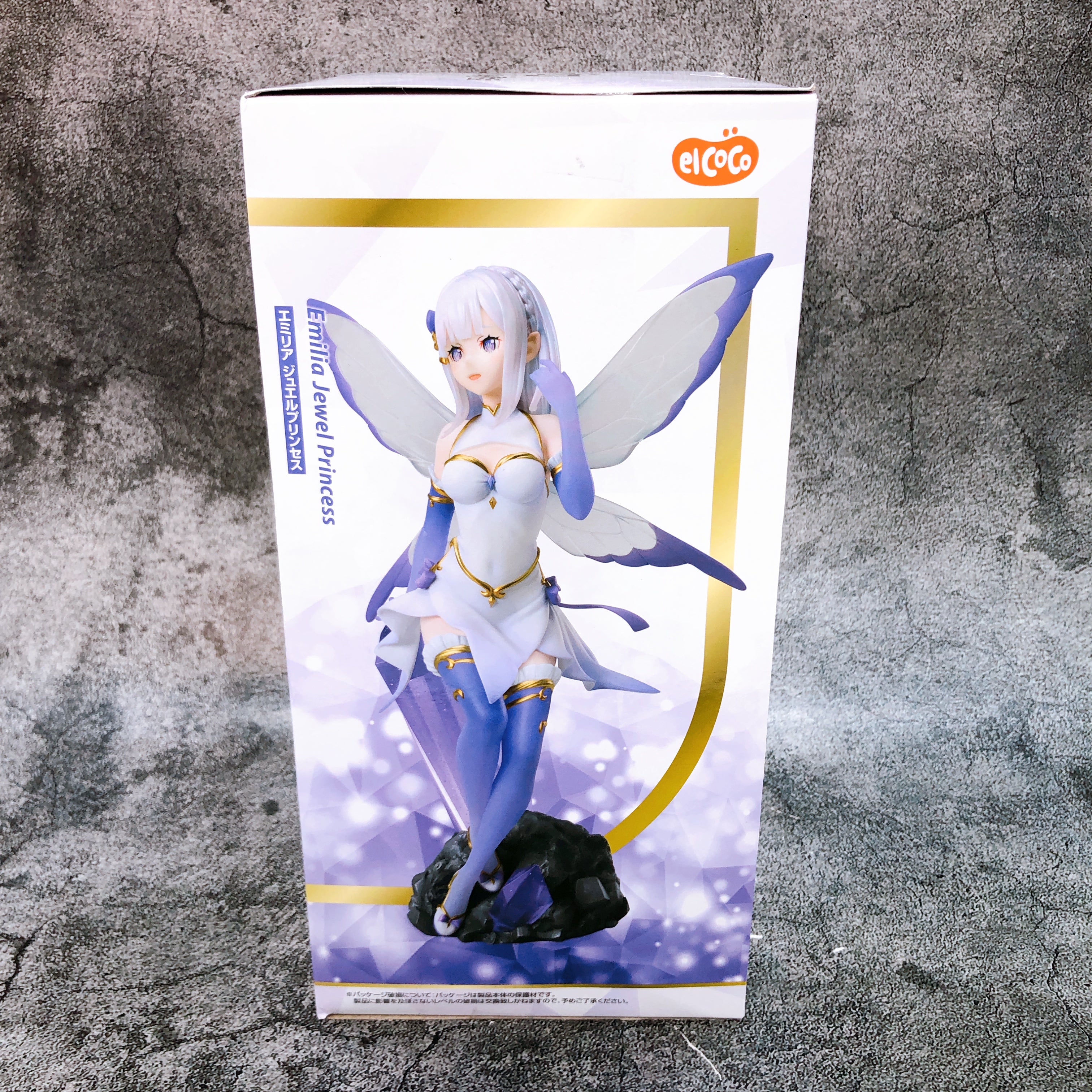 Re:Zero Emilia Jewel Princess 1/7 ScaleFigure Round 1 Limited elcoco Japan New