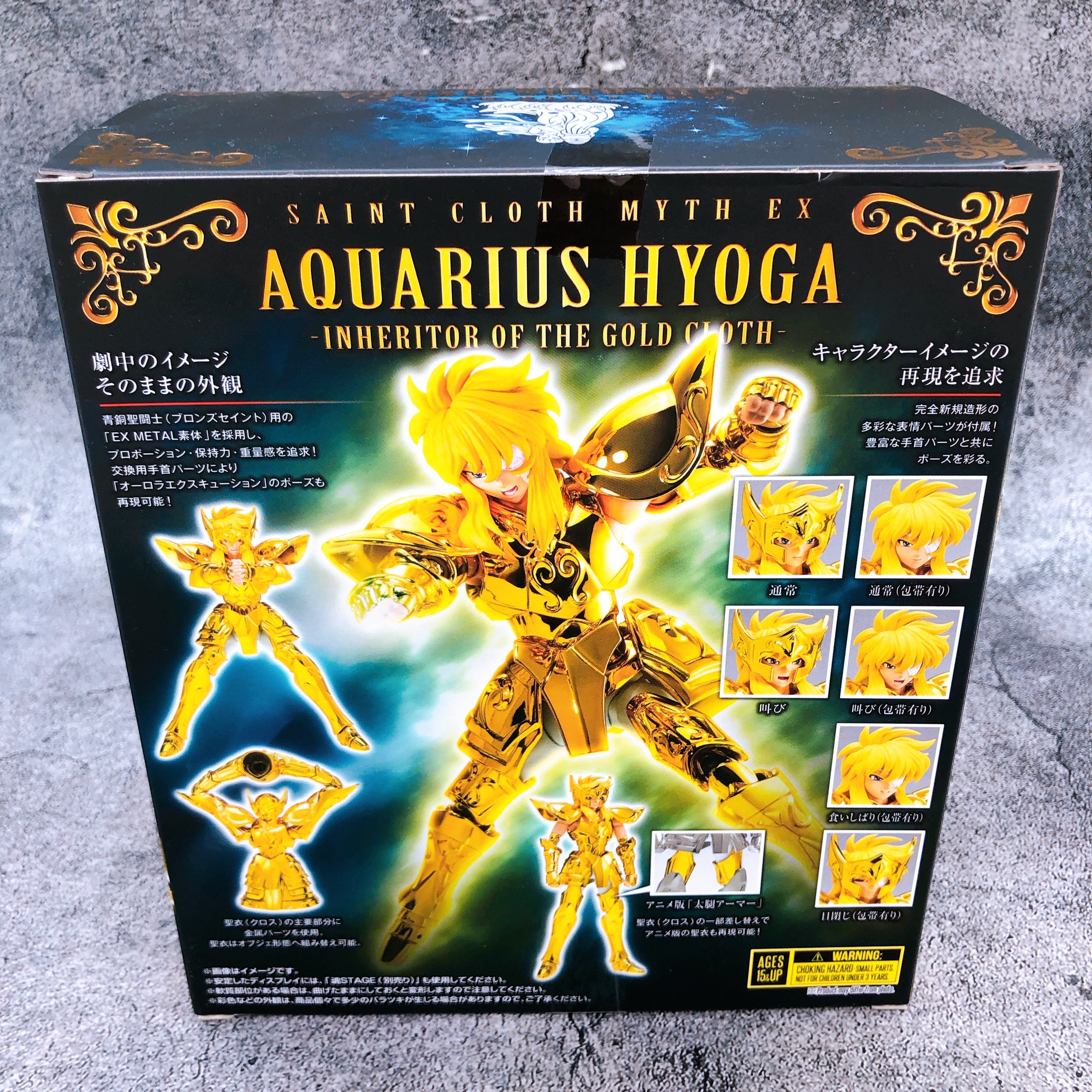 Saint Seiya Cloth Myth Ex Aquarius Hyoga Inheritor of the Gold Cloth Bandai NEW