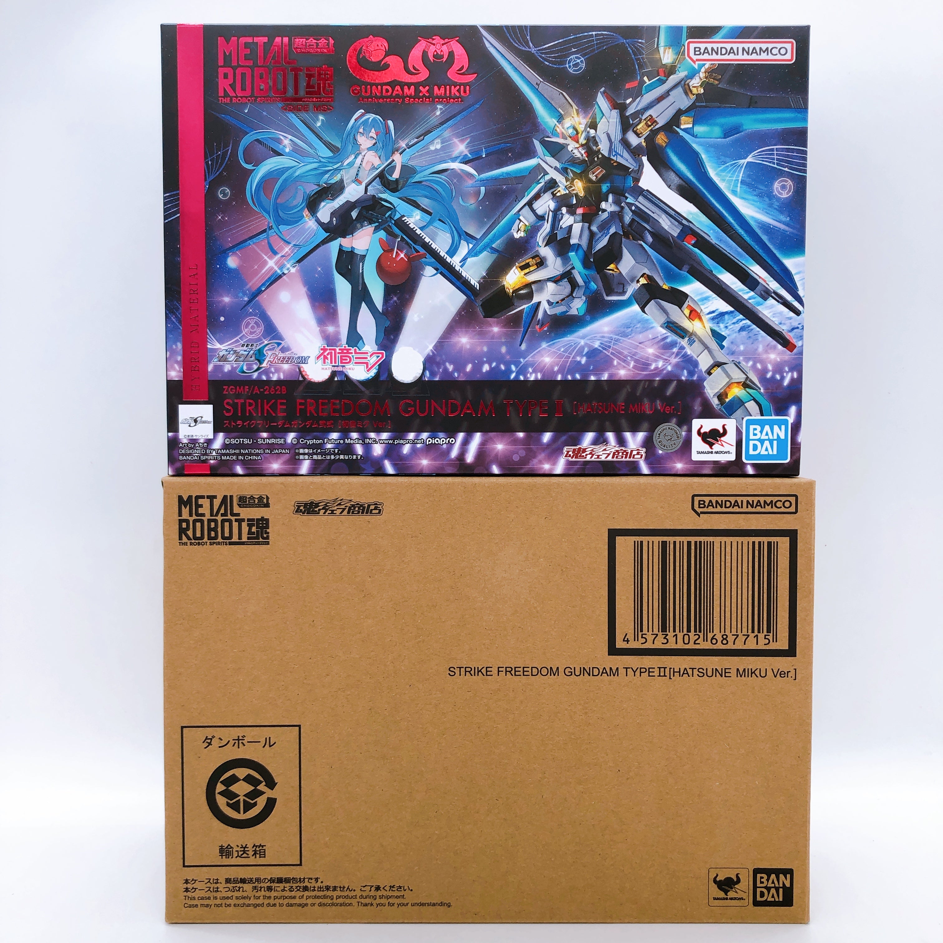 Metal Robot Spirits Strike Freedom Gundam Type II Hatsune Miku Ver Figure Bandai