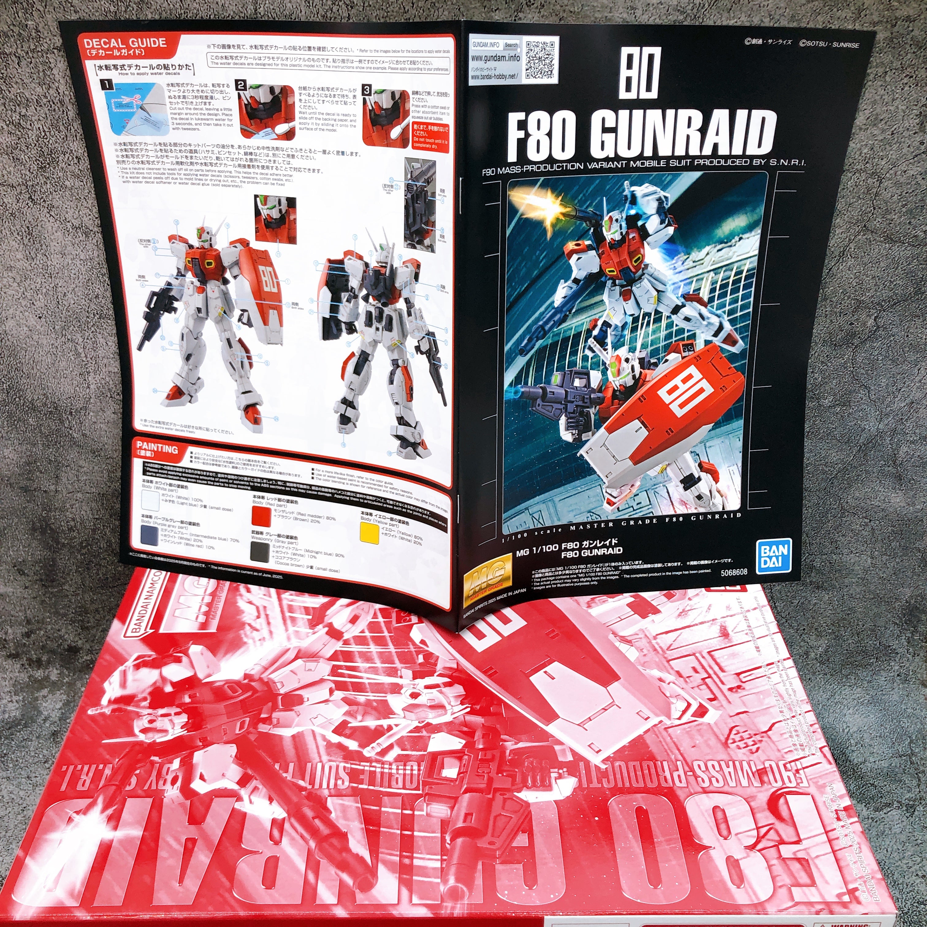 MG 1/100 F80 GUNRAID Gundam F90 Model Kit Premium Bandai Japan NEW FASTSHIP