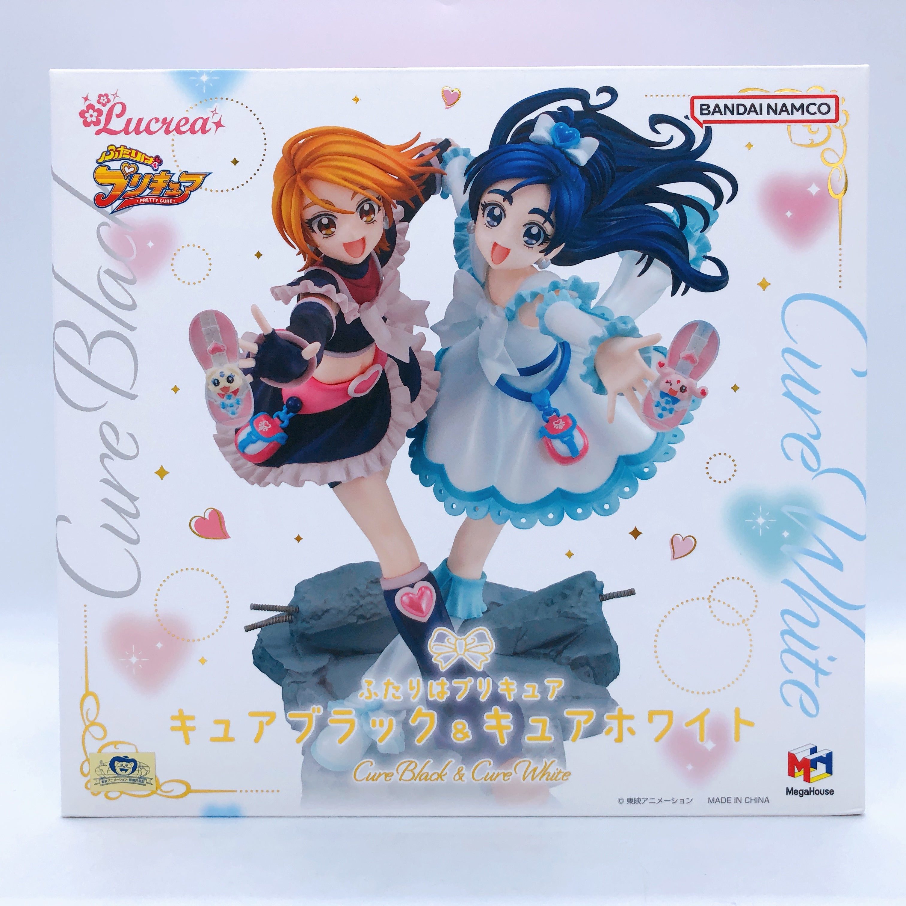 MegaHouse Lucrea Futari wa Pretty Cure Cure Black & Cure White PVC Figure NEW