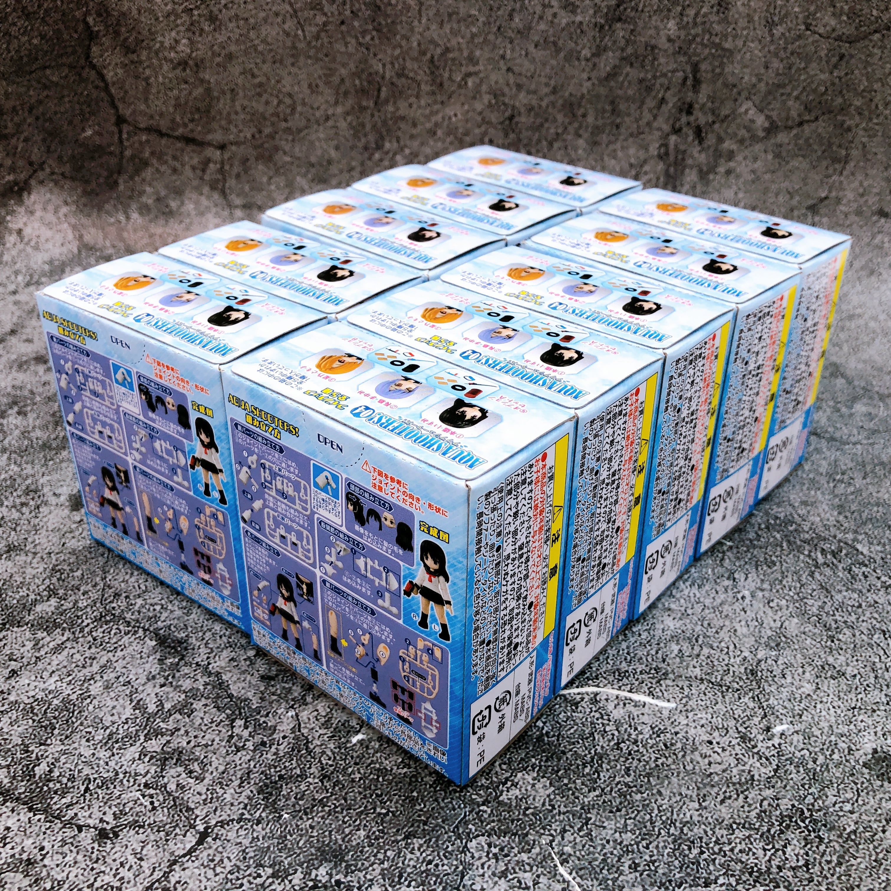 Aqua Shooters! 04 School Uniform Bandai Set of 10 Action Figure Kit NEW