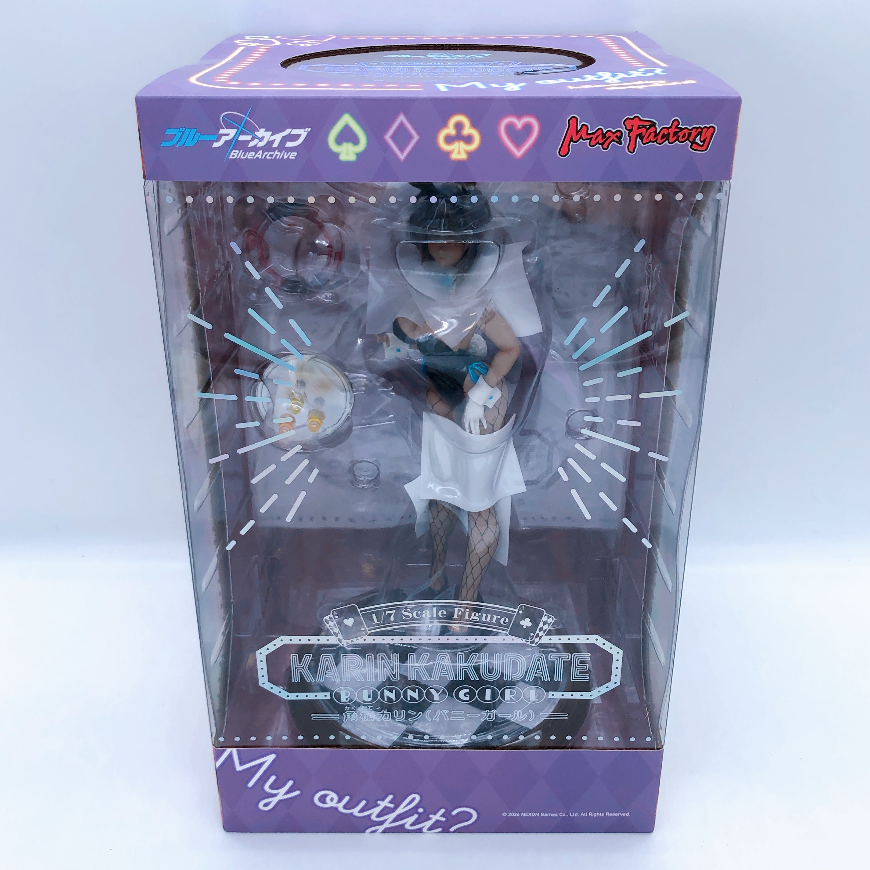 Blue Archive Karin Kakudate Bunny Girl 1/7 Scale Figure Max Factory Japan Sealed