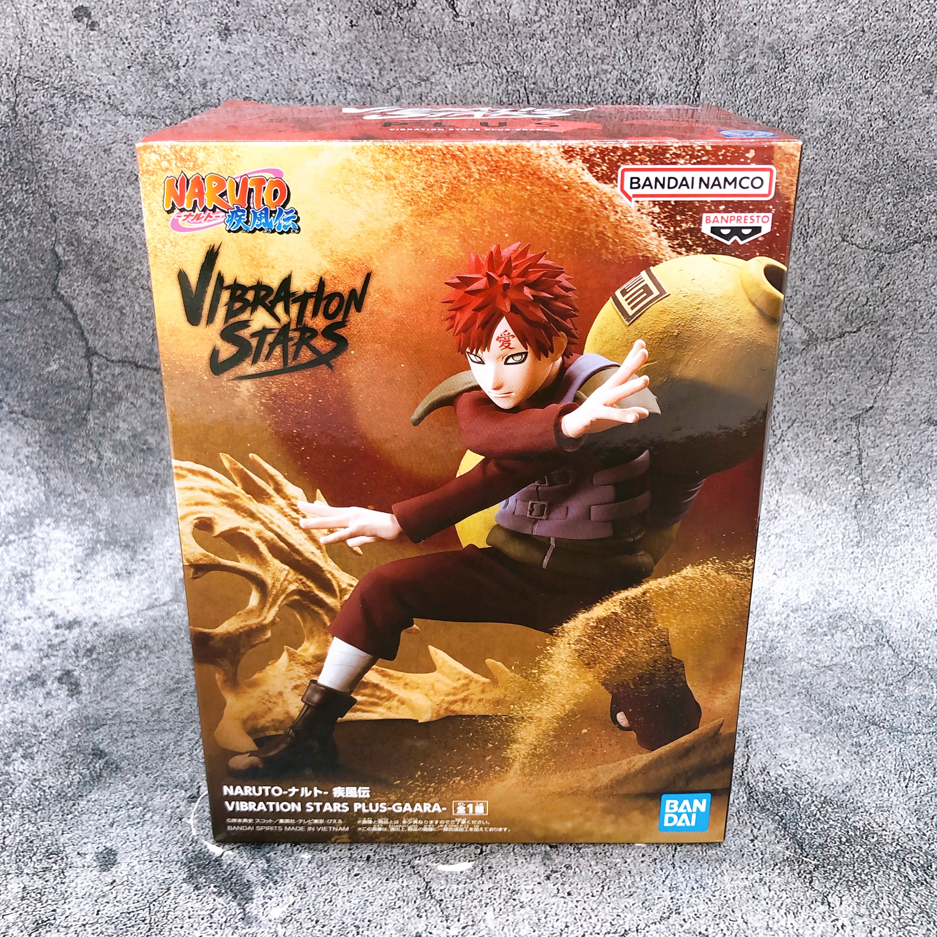 Naruto Shippuden Gaara VIBRATION STARS PLUS Figure BANPRESTO Japan Sealed NEW