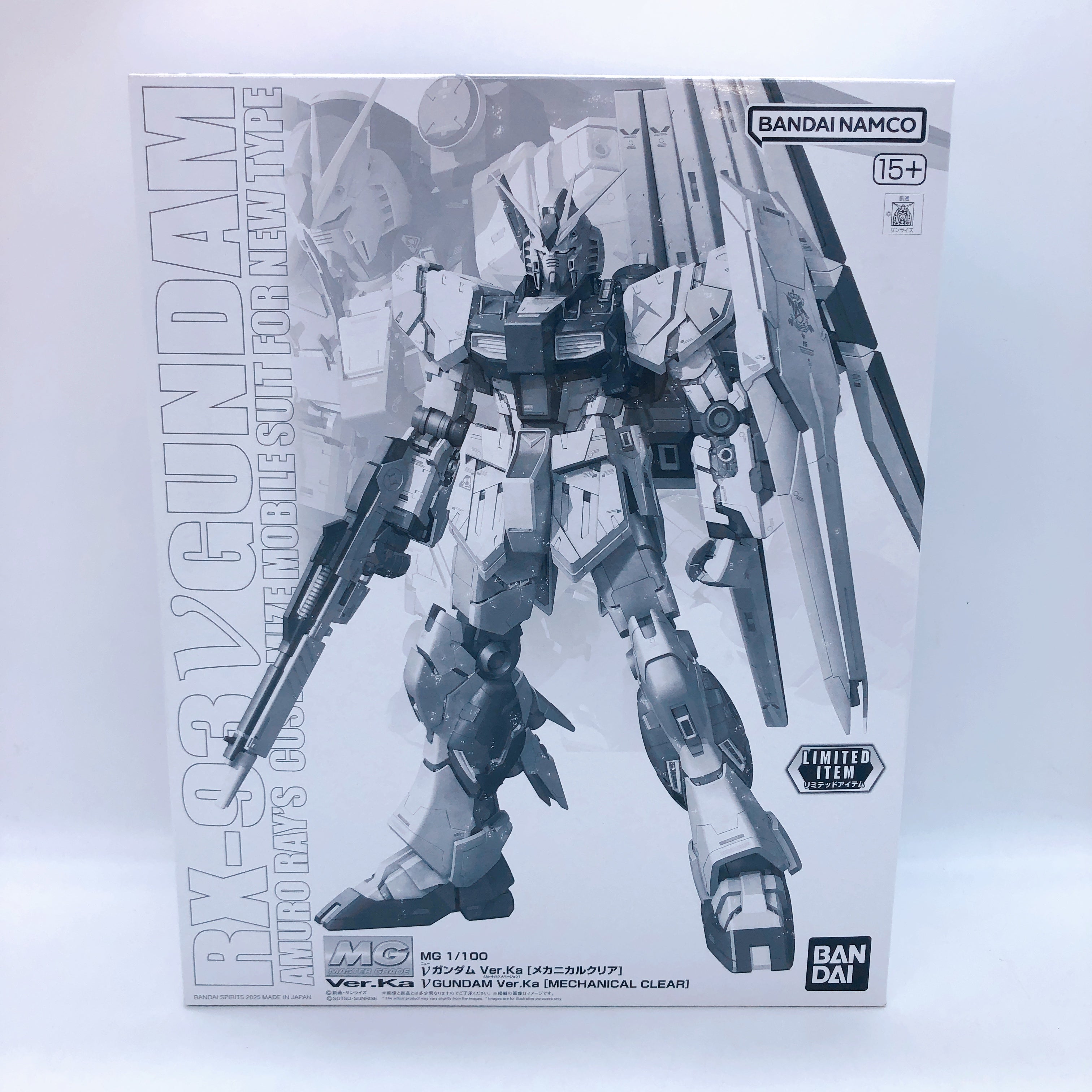 MG 1/100 Nu Gundam Ver.Ka Mechanical Clear Limited Model Kit Bandai Japan NEW