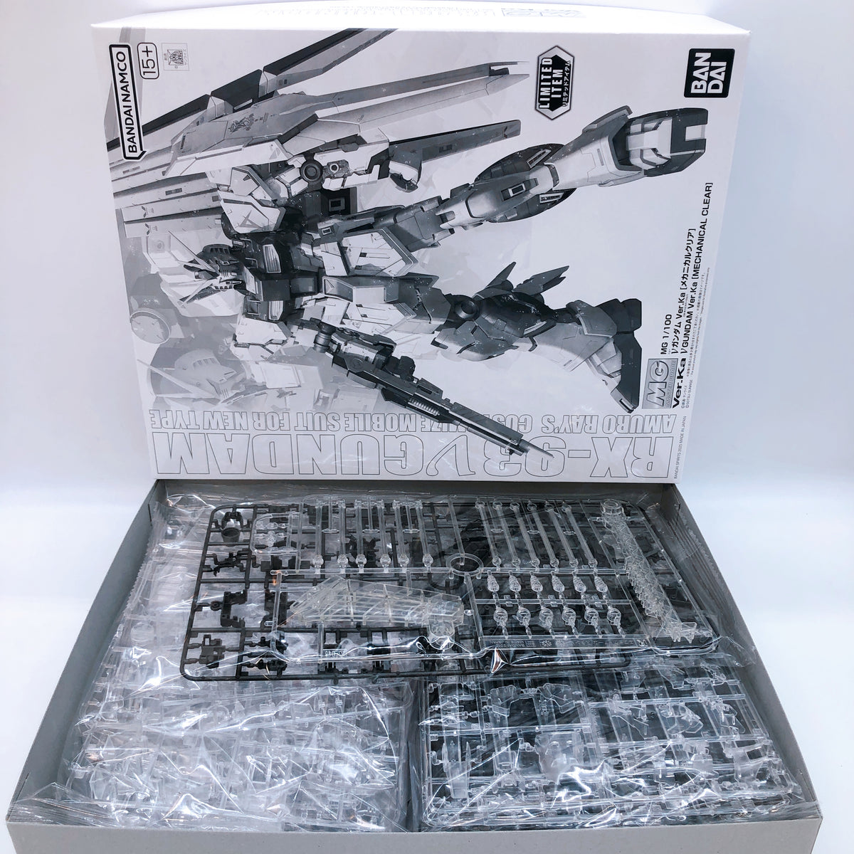 MG 1/100 Nu Gundam Ver.Ka Mechanical Clear Limited Model Kit Bandai Japan NEW